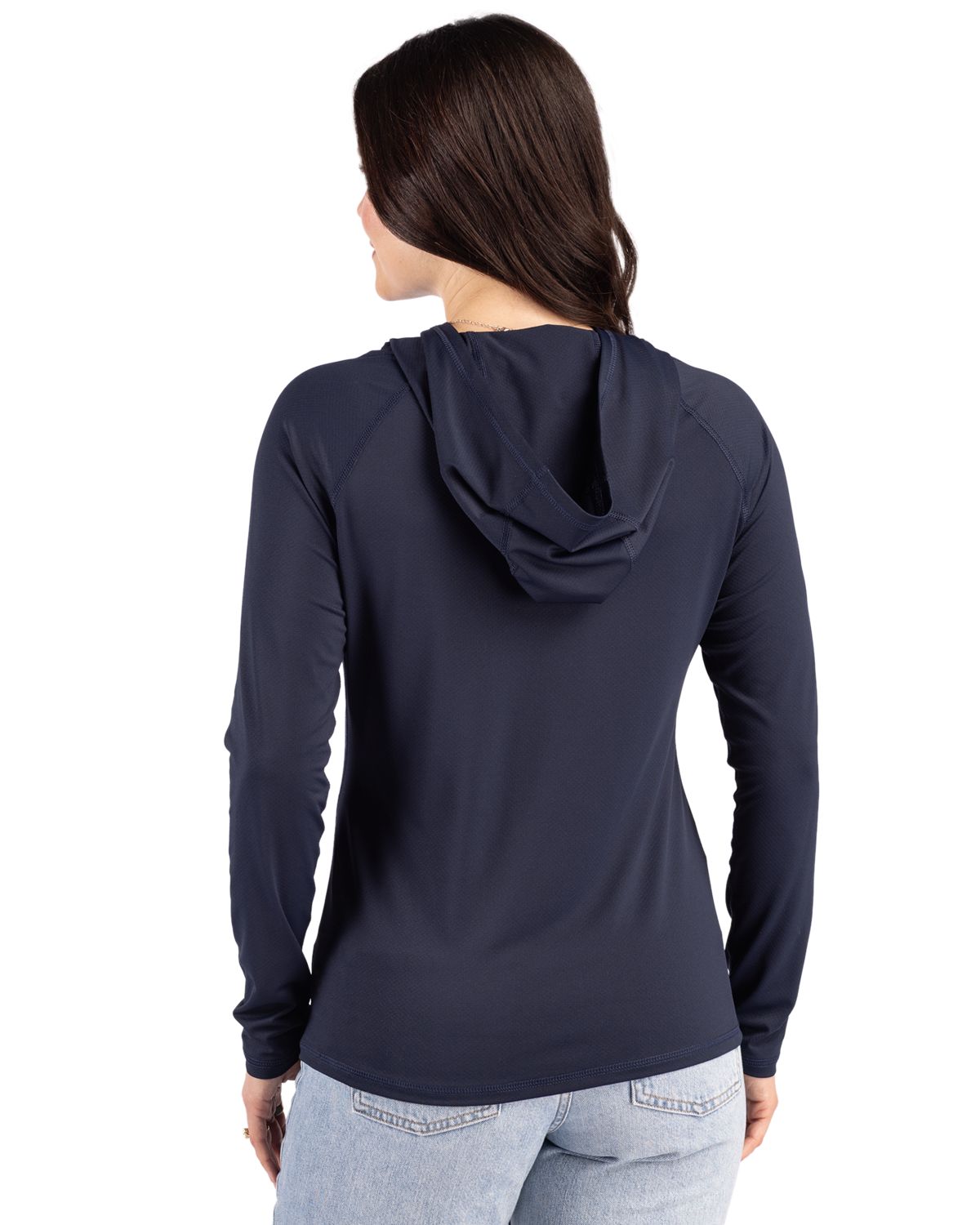 Cutter & Buck Prospect Recycled Featherlight Stretch Womens Hooded Pullover