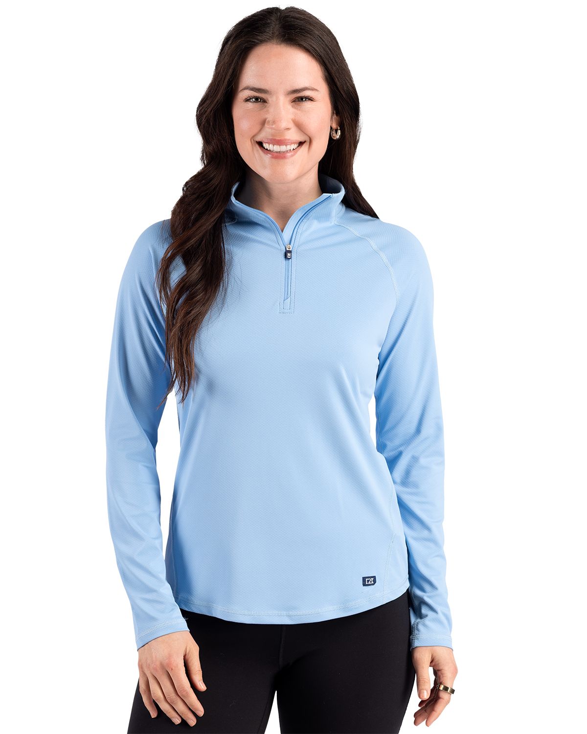Cutter & Buck Prospect Recycled Featherlight Stretch Womens Quarter Zip