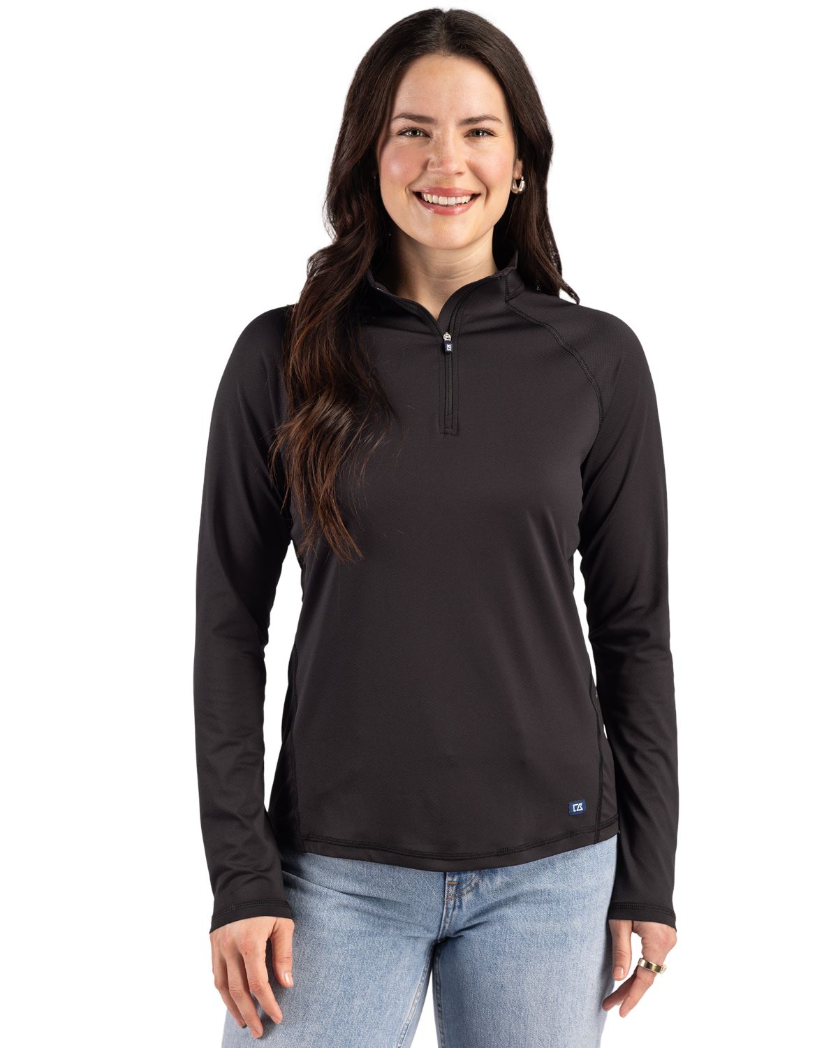 Cutter & Buck Prospect Recycled Featherlight Stretch Womens Quarter Zip