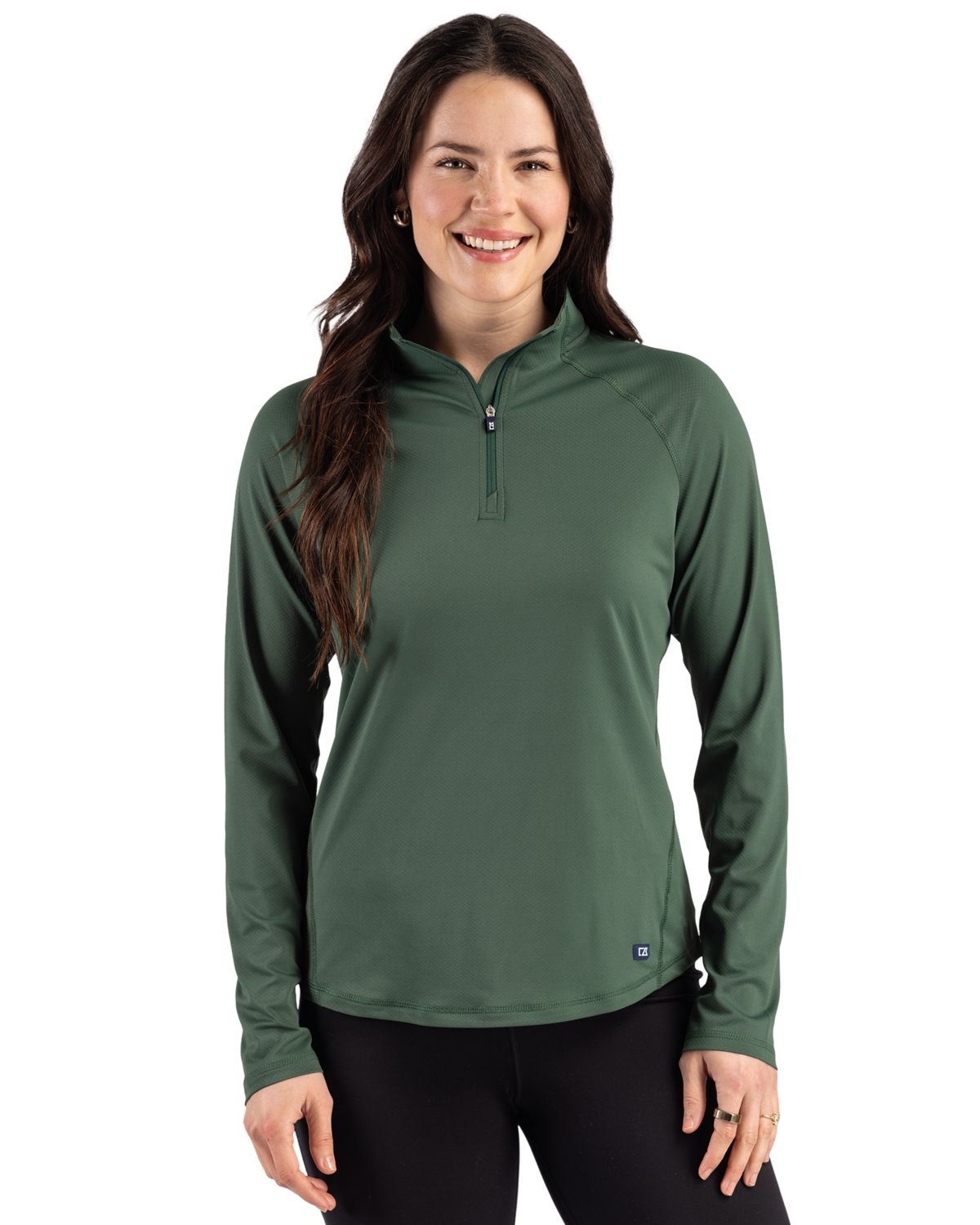 Cutter & Buck Prospect Recycled Featherlight Stretch Womens Quarter Zip