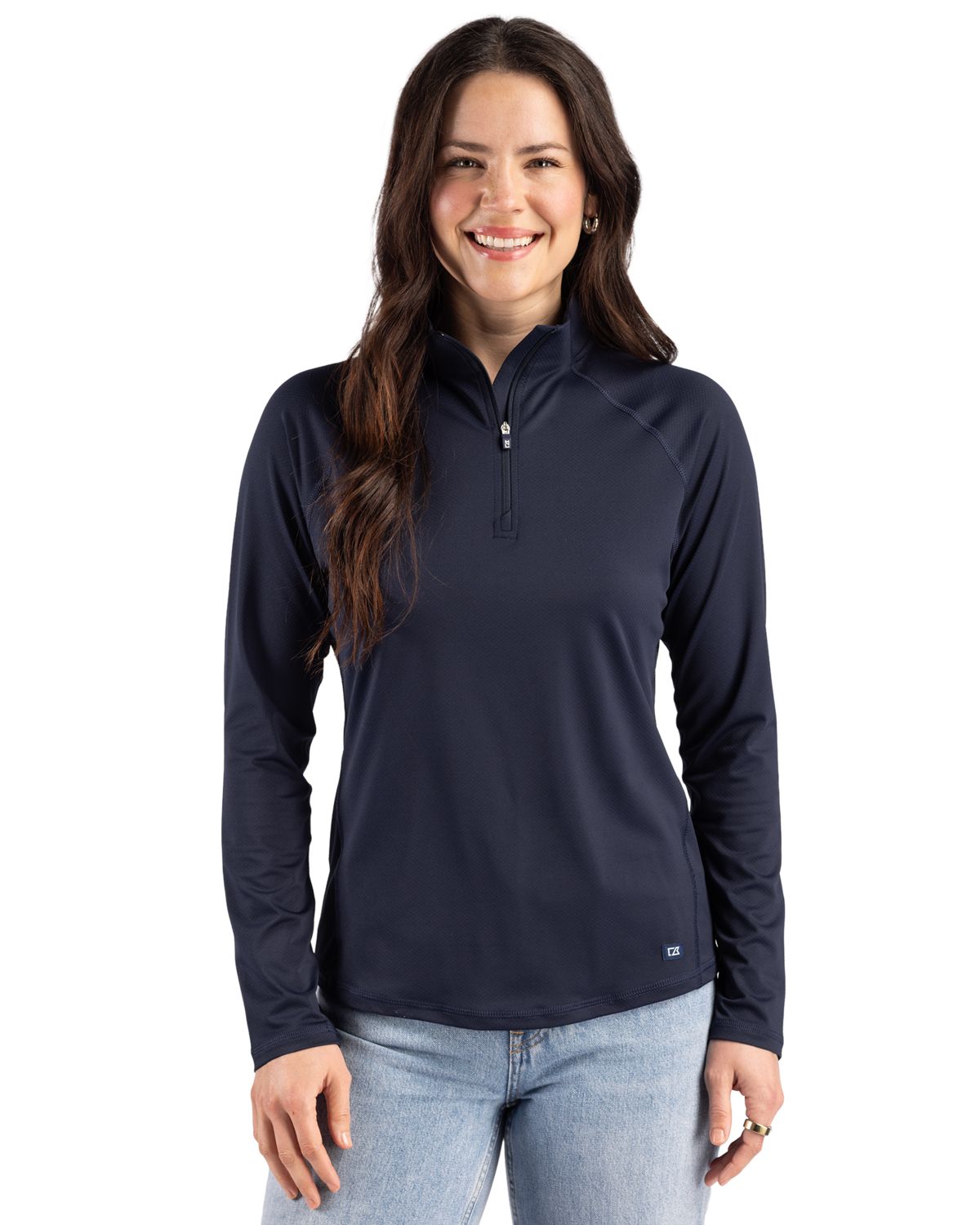 Cutter & Buck Prospect Recycled Featherlight Stretch Womens Quarter Zip