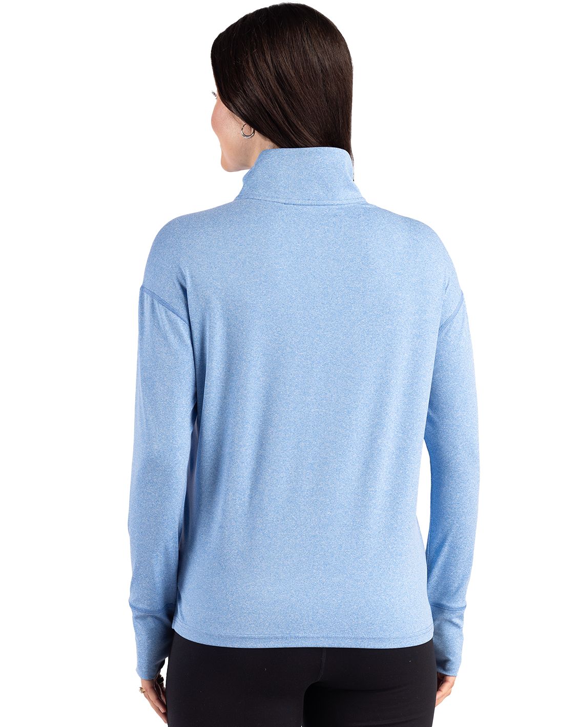 Cutter & Buck Forge Recycled Four-Way Stretch Womens Quarter Zip Pullover
