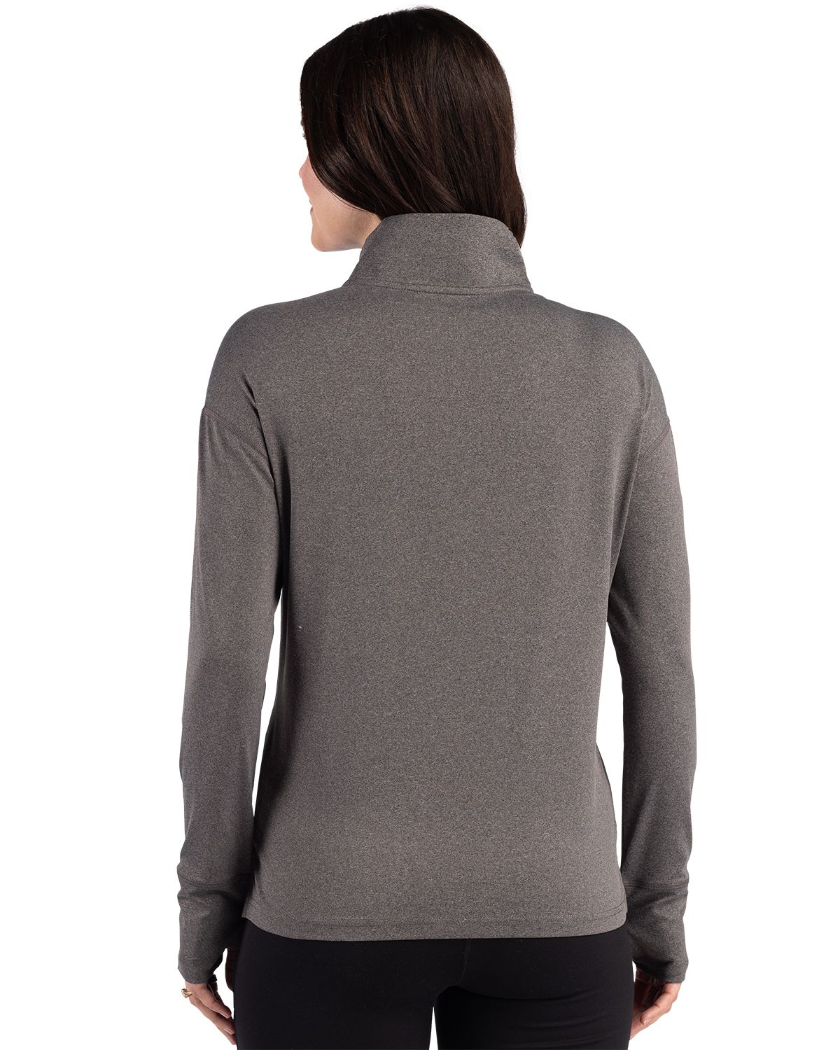Cutter & Buck Forge Recycled Four-Way Stretch Womens Quarter Zip Pullover
