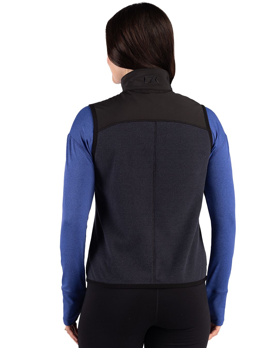 Cutter & Buck Hunts Point Recycled Fleece Womens Hybrid Full Zip Vest