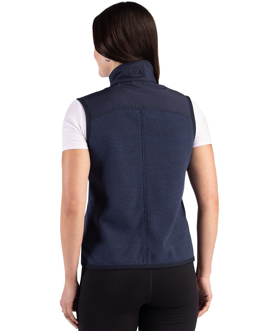 Cutter & Buck Hunts Point Recycled Fleece Womens Hybrid Full Zip Vest