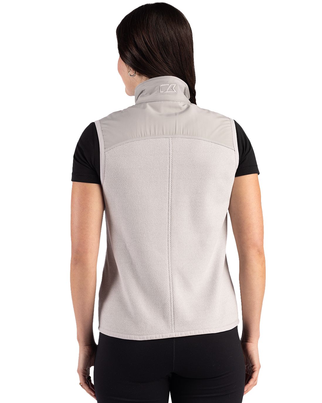 Cutter & Buck Hunts Point Recycled Fleece Womens Hybrid Full Zip Vest