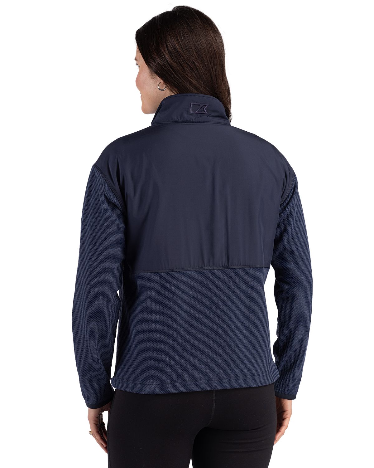 Cutter & Buck Hunts Point Recycled Fleece Womens Hybrid Full Zip Jacket