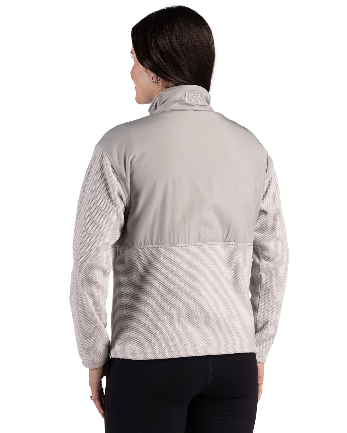 Cutter & Buck Hunts Point Recycled Fleece Womens Hybrid Full Zip Jacket