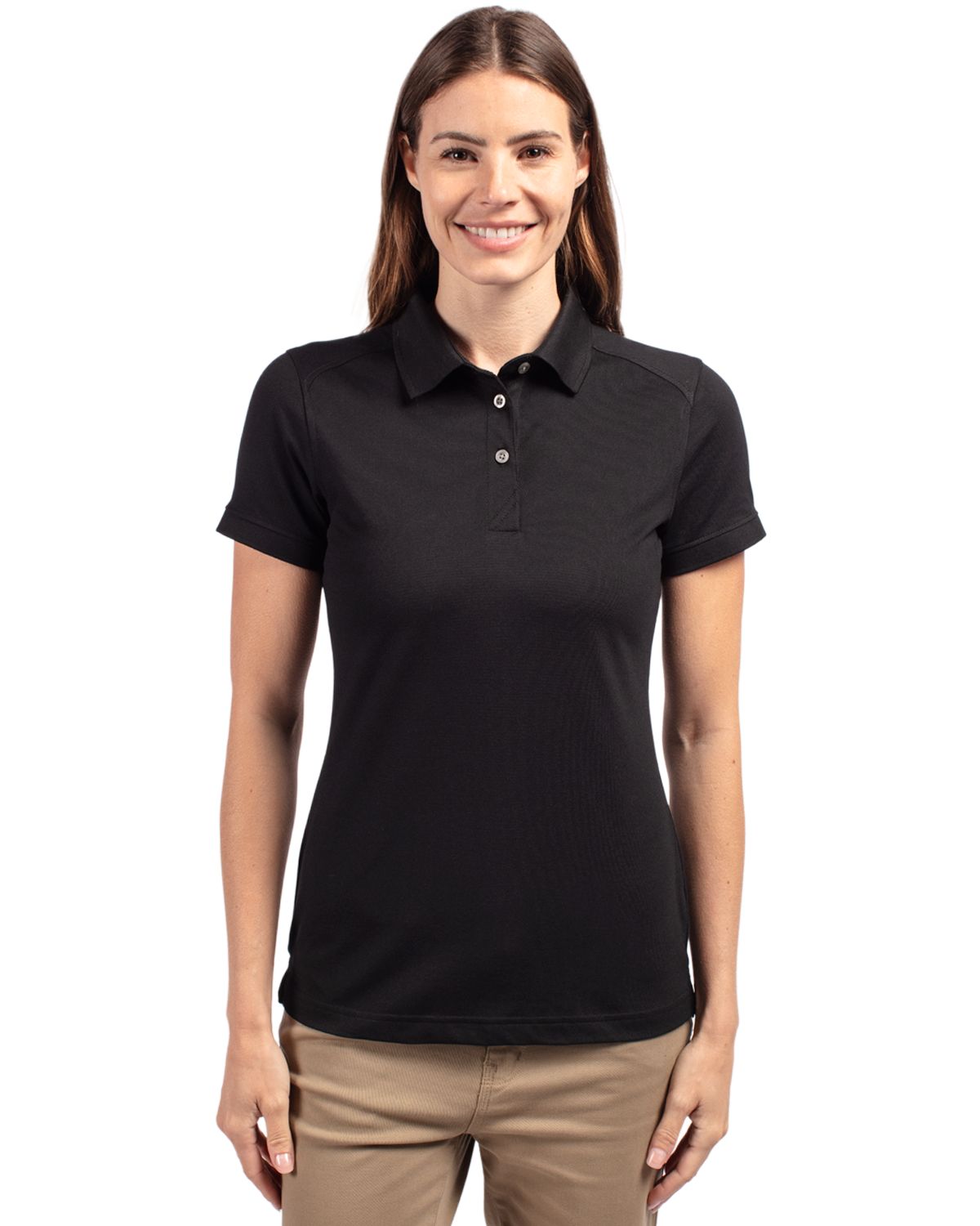 Cutter & Buck Advantage Epic Confidence Recycled Tri-Blend Pique Womens Polo