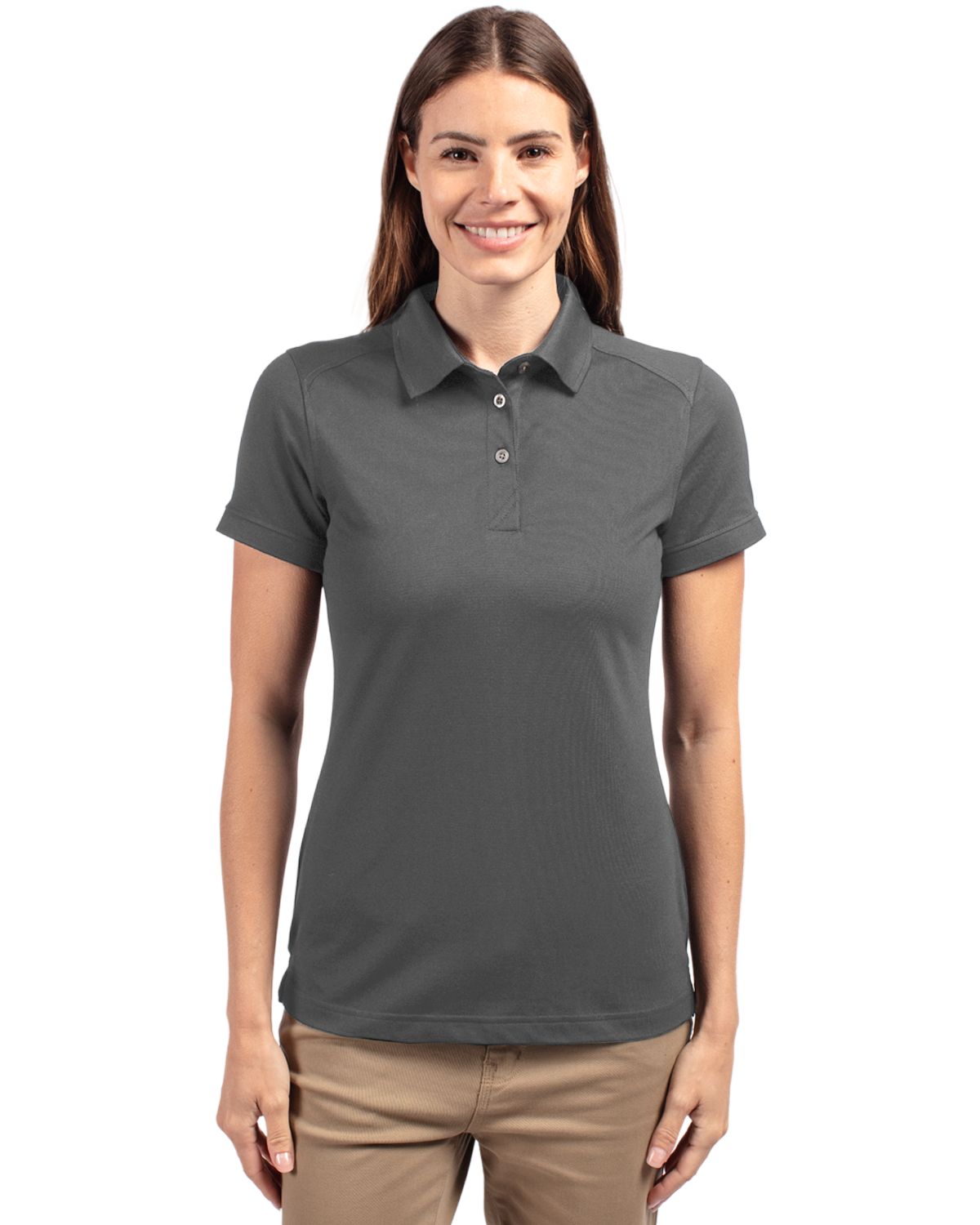 Cutter & Buck Advantage Epic Confidence Recycled Tri-Blend Pique Womens Polo