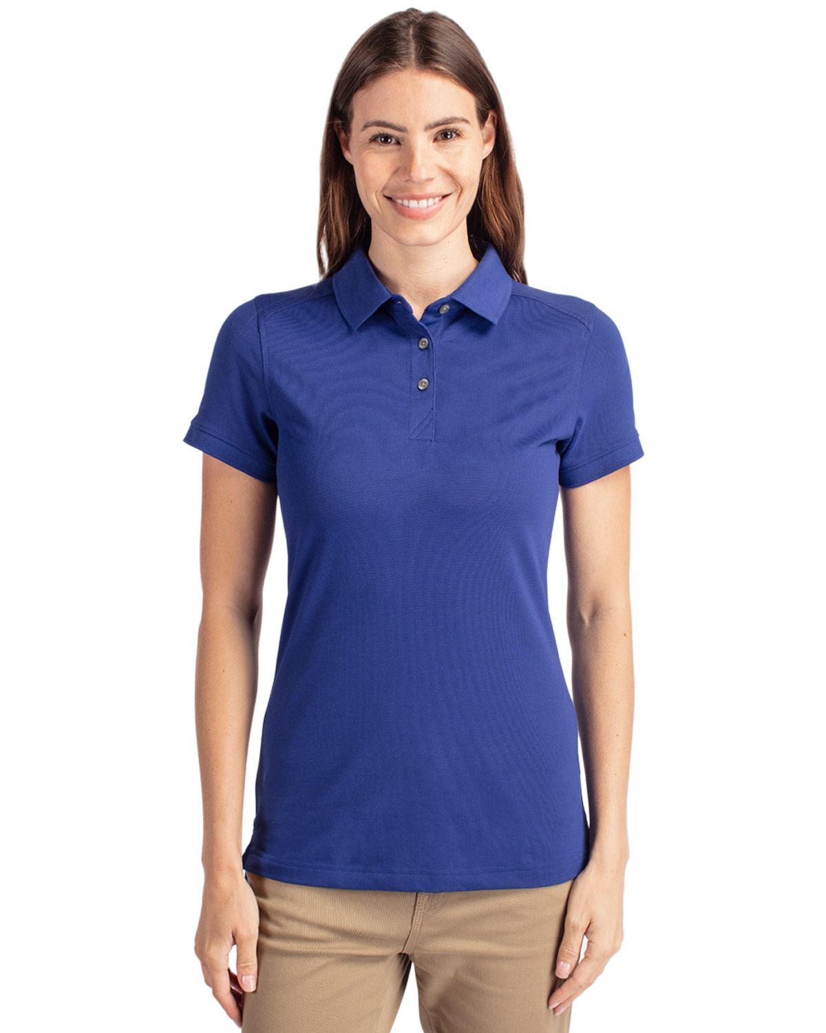 Cutter & Buck Advantage Epic Confidence Recycled Tri-Blend Pique Womens Polo
