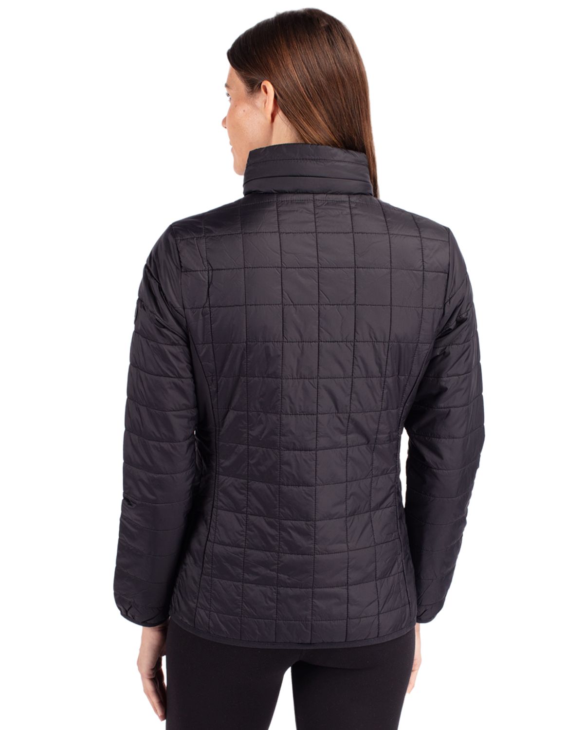 Cutter & Buck Rainier Recycled Insulated Puffer Womens Full Zip Jacket