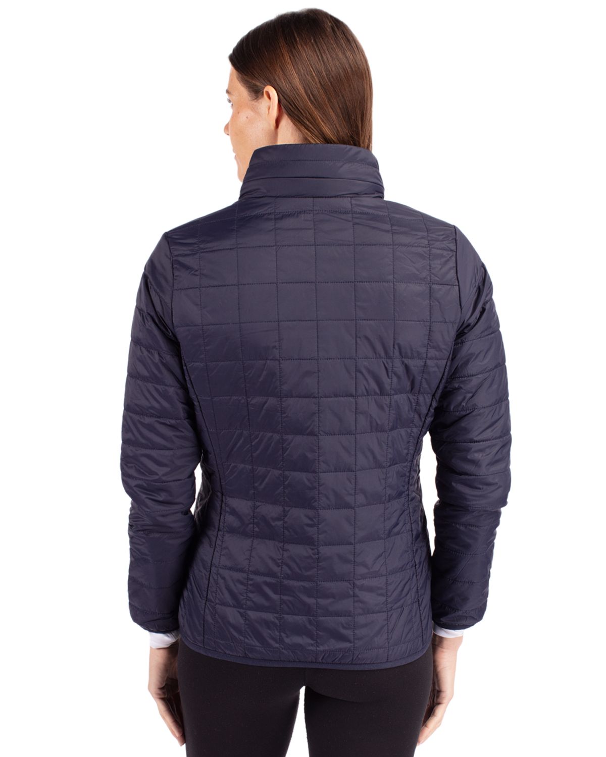 Cutter & Buck Rainier Recycled Insulated Puffer Womens Full Zip Jacket