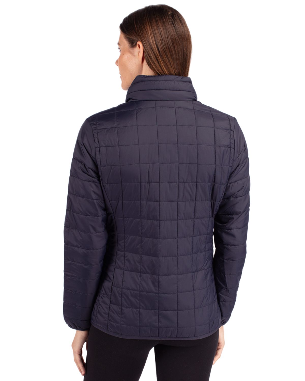 Cutter & Buck Rainier Recycled Insulated Puffer Womens Full Zip Jacket
