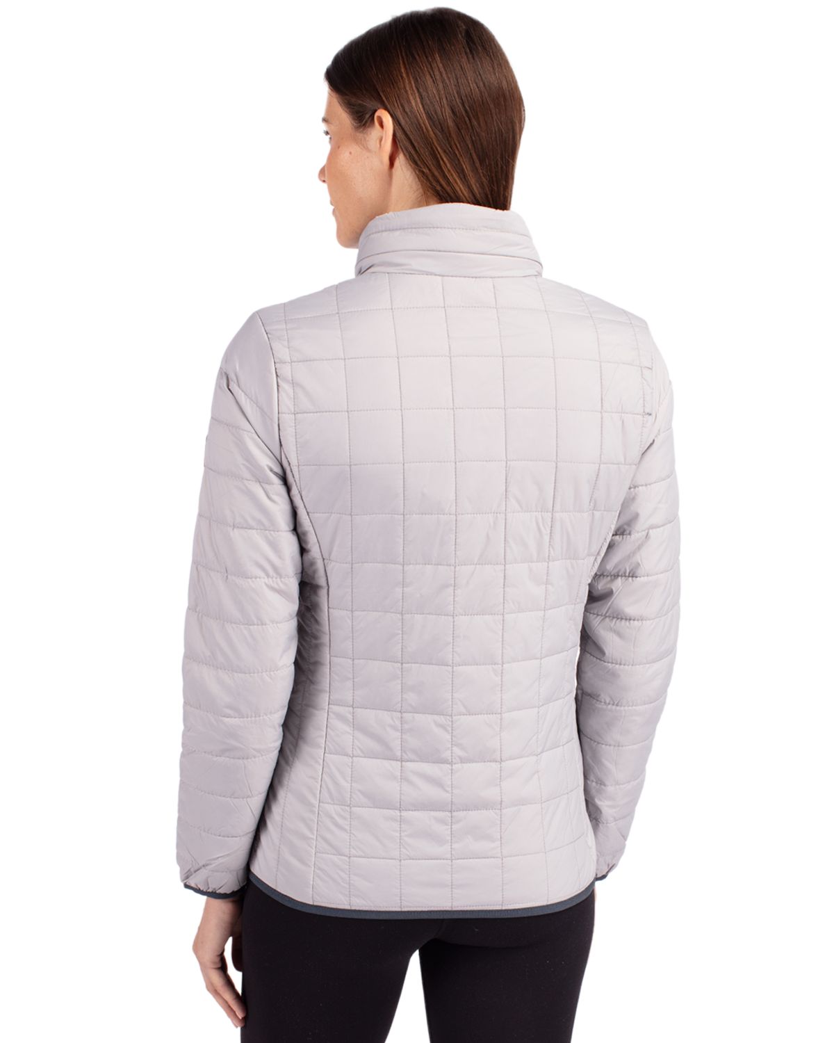 Cutter & Buck Rainier Recycled Insulated Puffer Womens Full Zip Jacket
