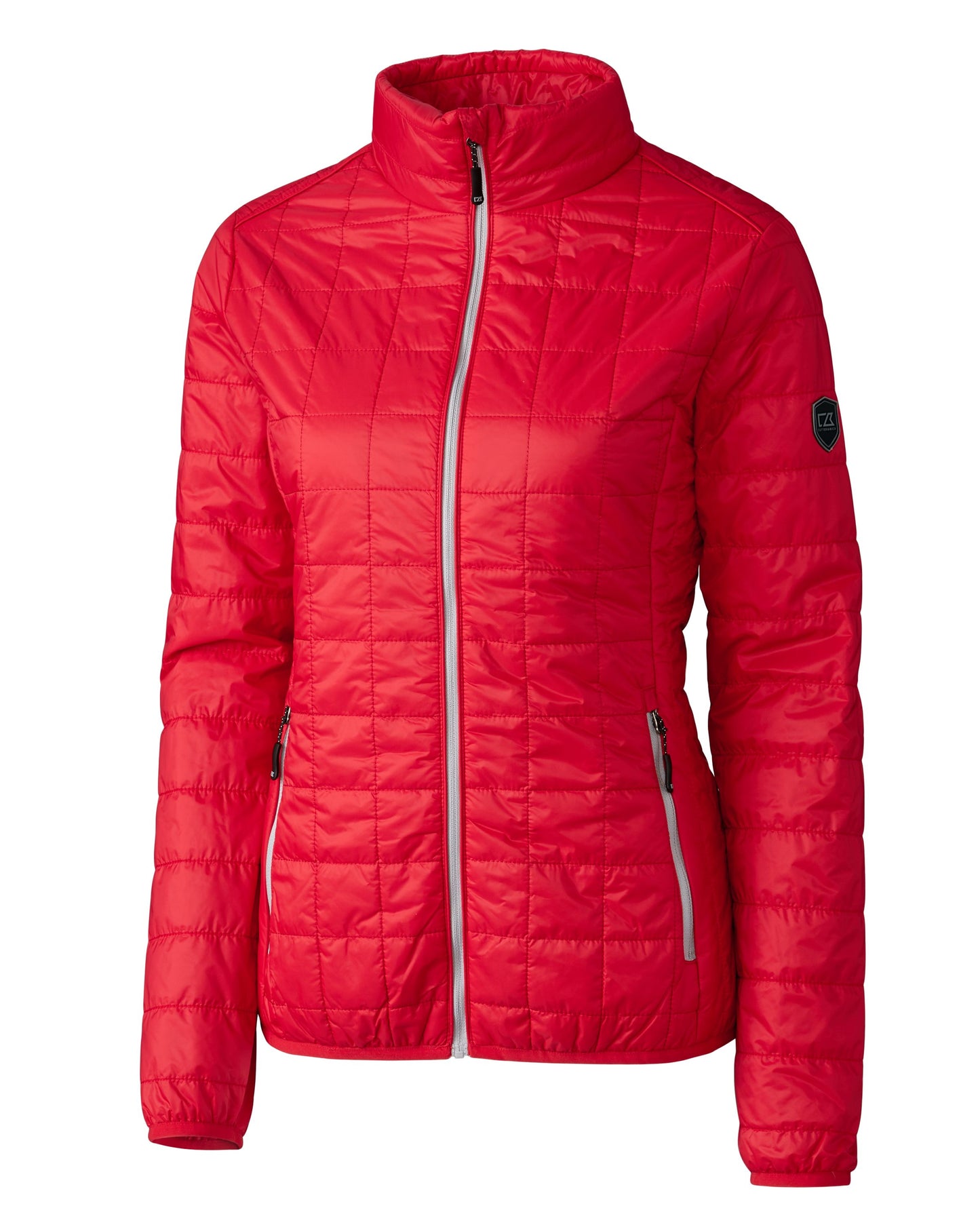 Cutter & Buck Rainier Recycled Insulated Puffer Womens Full Zip Jacket