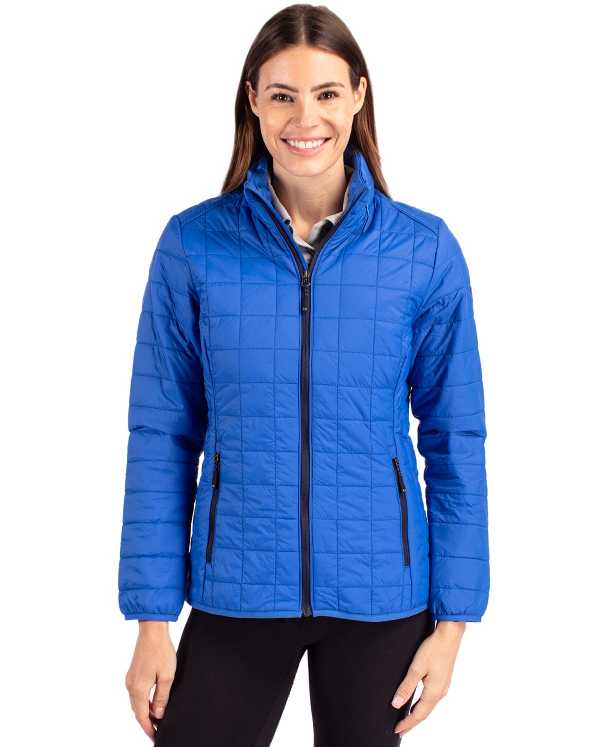 Cutter & Buck Rainier Recycled Insulated Puffer Womens Full Zip Jacket