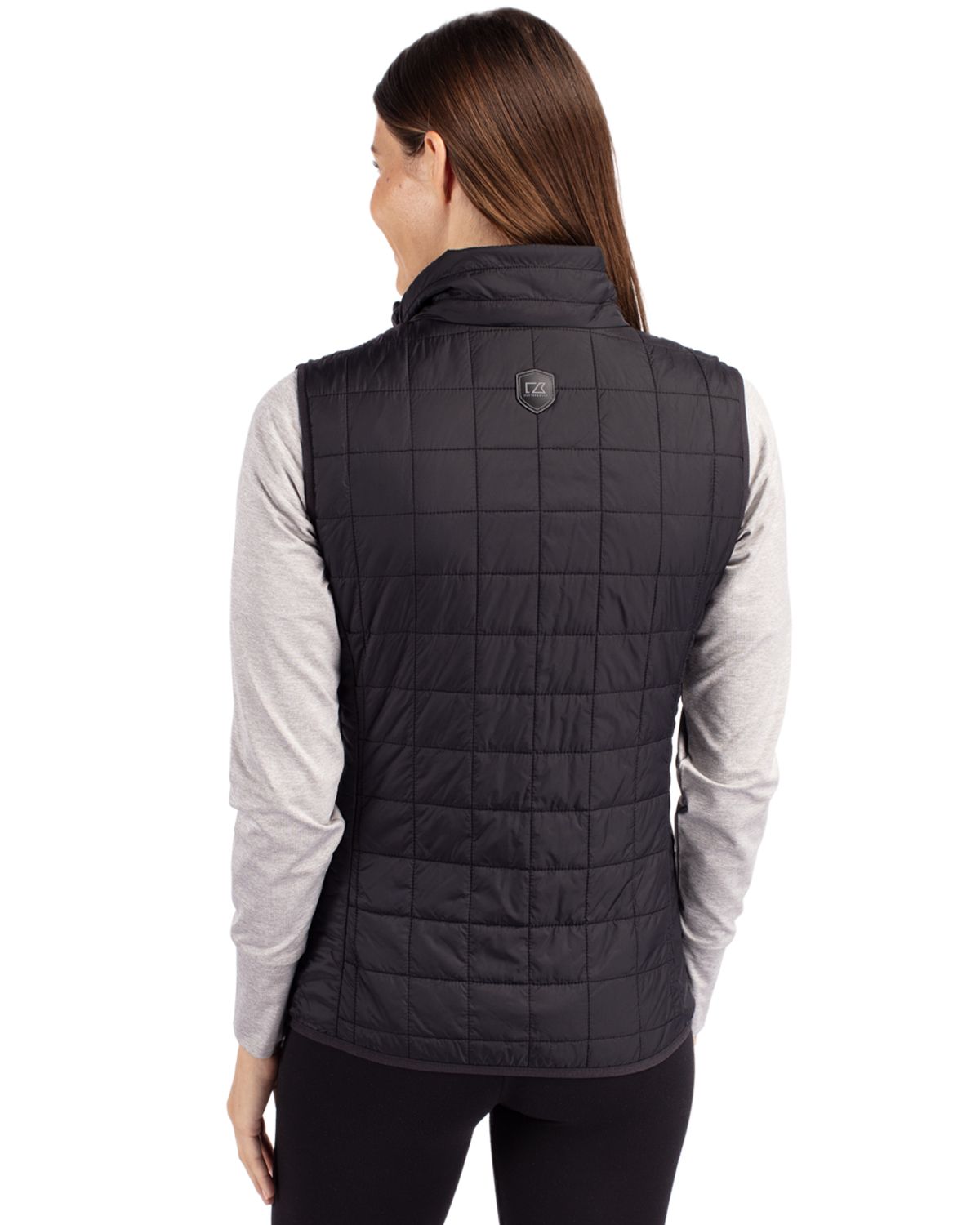 Cutter & Buck Rainier Recycled Insulated Puffer Womens Full Zip Vest
