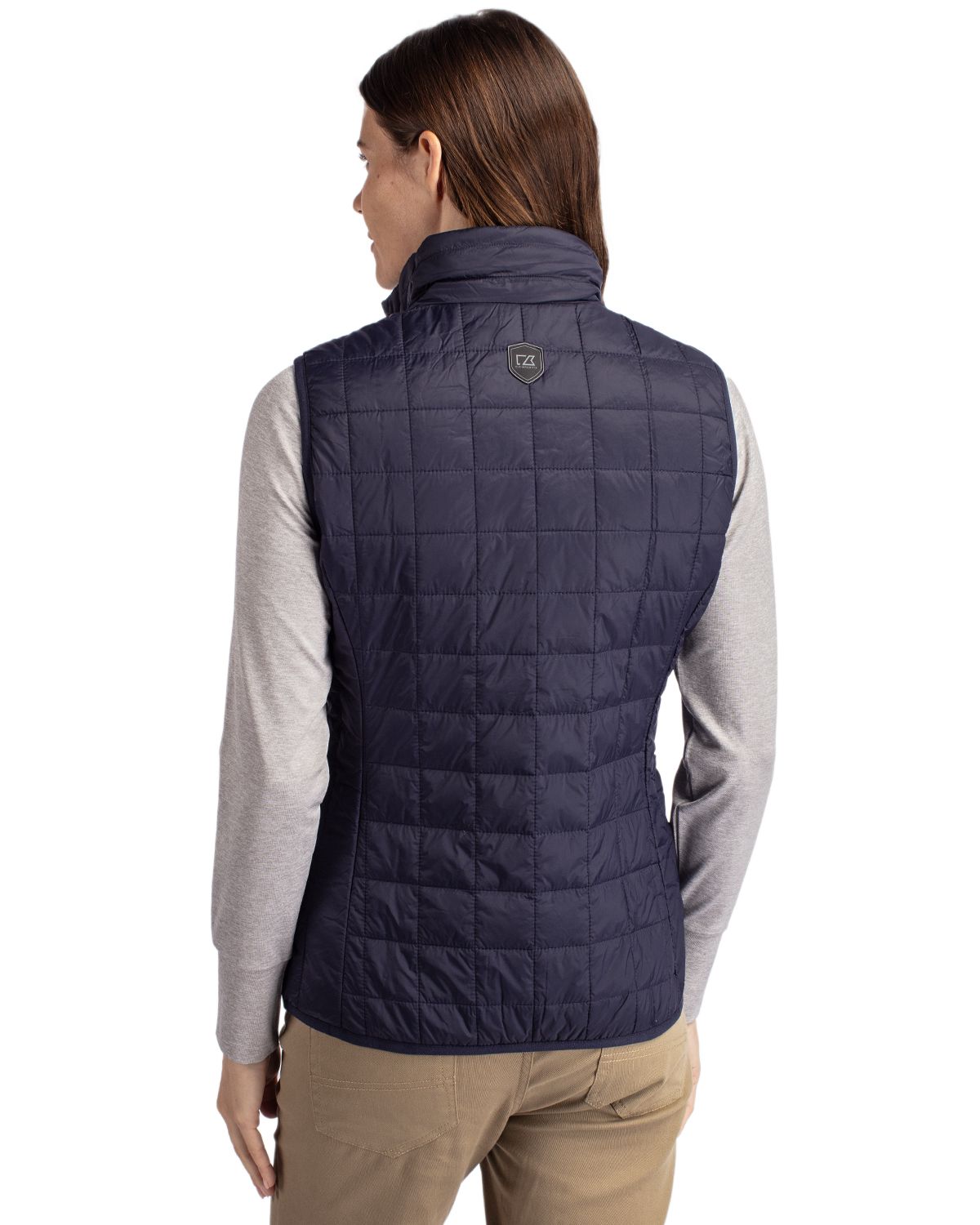 Cutter & Buck Rainier Recycled Insulated Puffer Womens Full Zip Vest