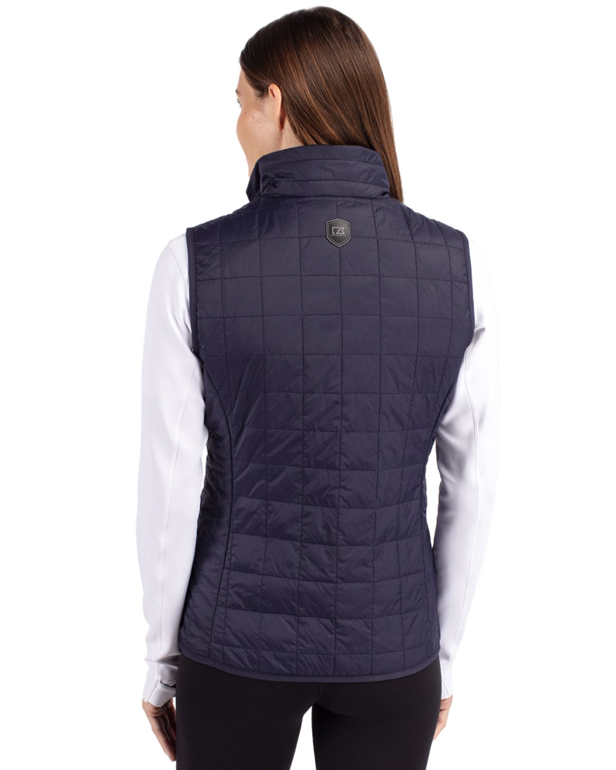 Cutter & Buck Rainier Recycled Insulated Puffer Womens Full Zip Vest