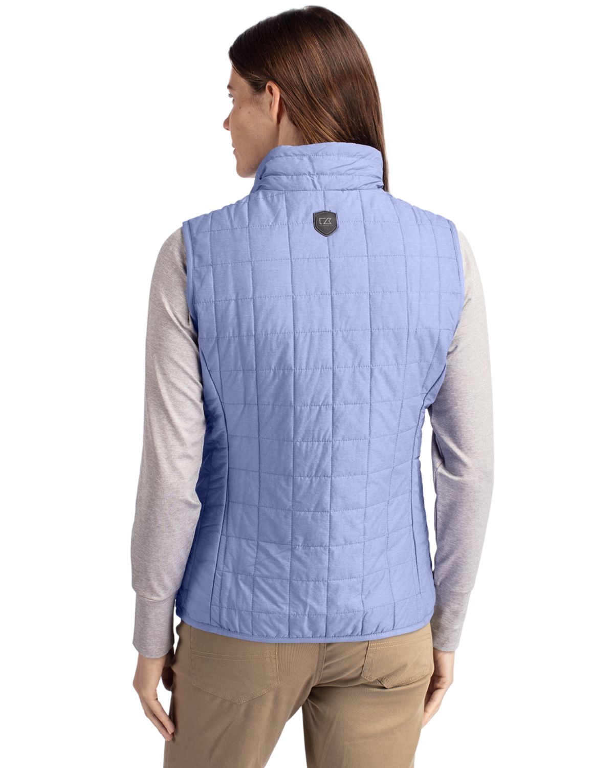 Cutter & Buck Rainier Recycled Insulated Puffer Womens Full Zip Vest