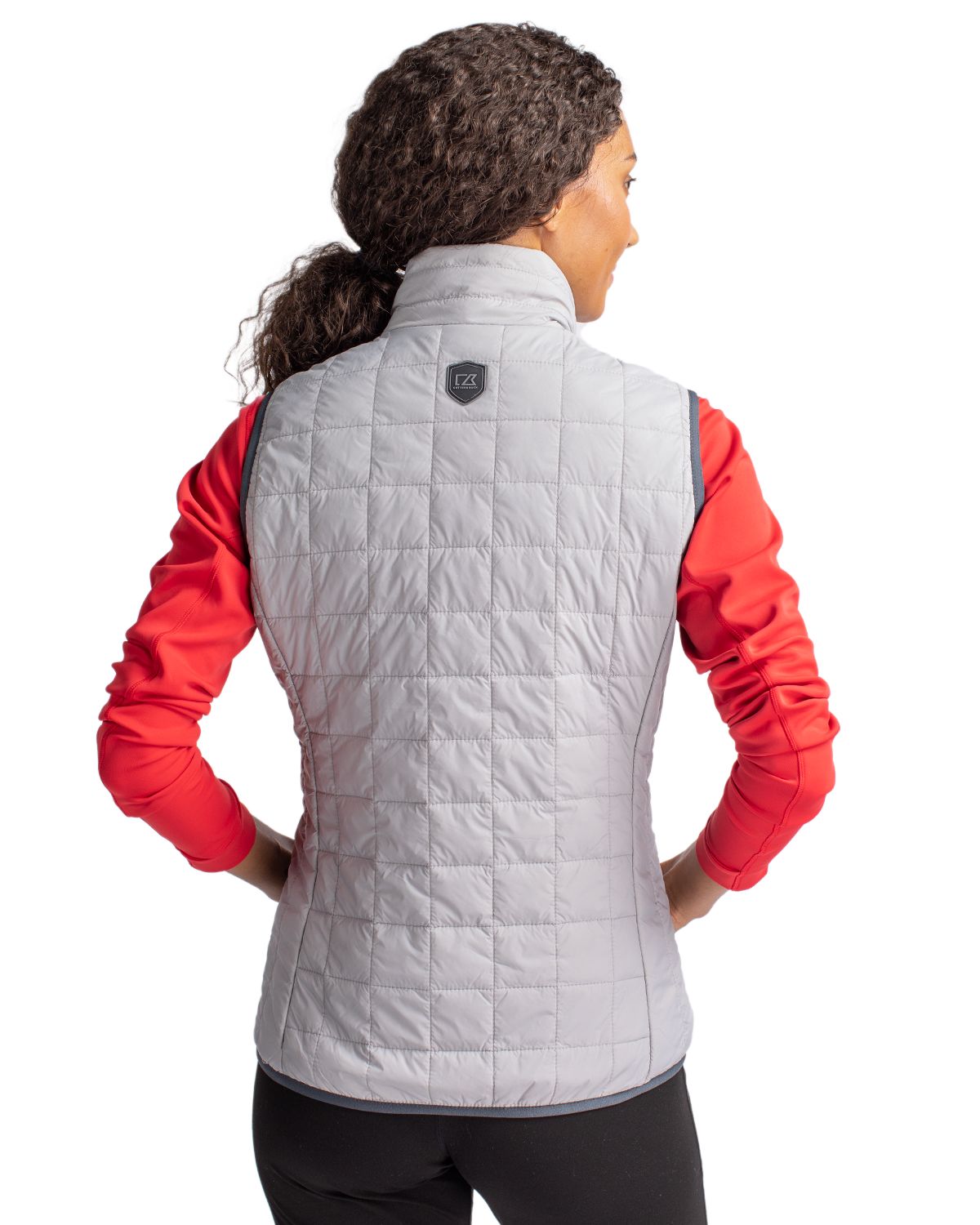 Cutter & Buck Rainier Recycled Insulated Puffer Womens Full Zip Vest