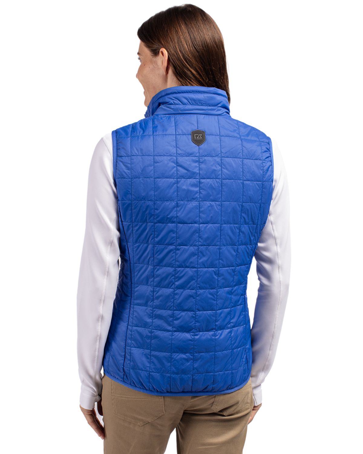 Cutter & Buck Rainier Recycled Insulated Puffer Womens Full Zip Vest