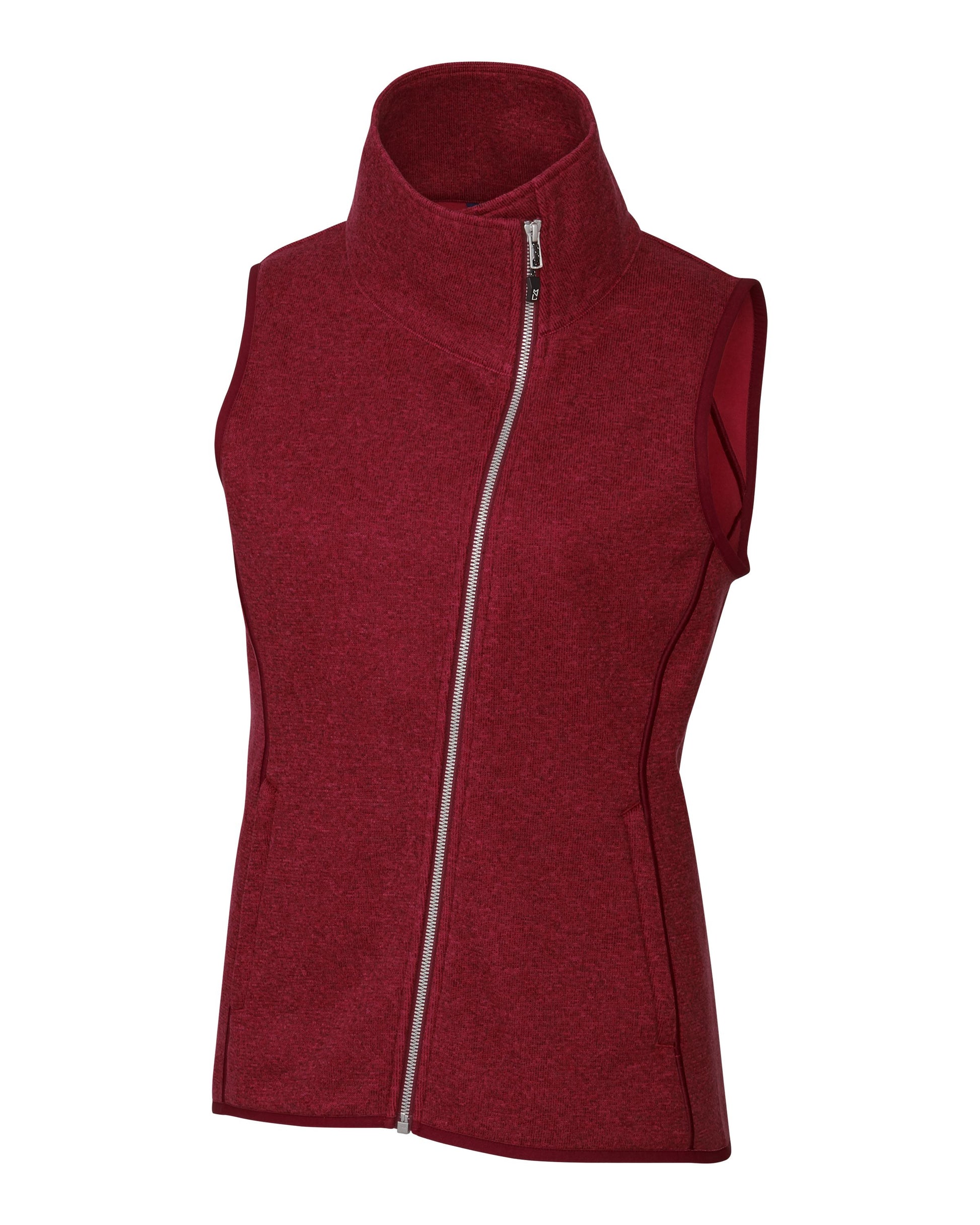 Cutter & Buck Mainsail Sweater Knit Asymmetrical Vest - Women's