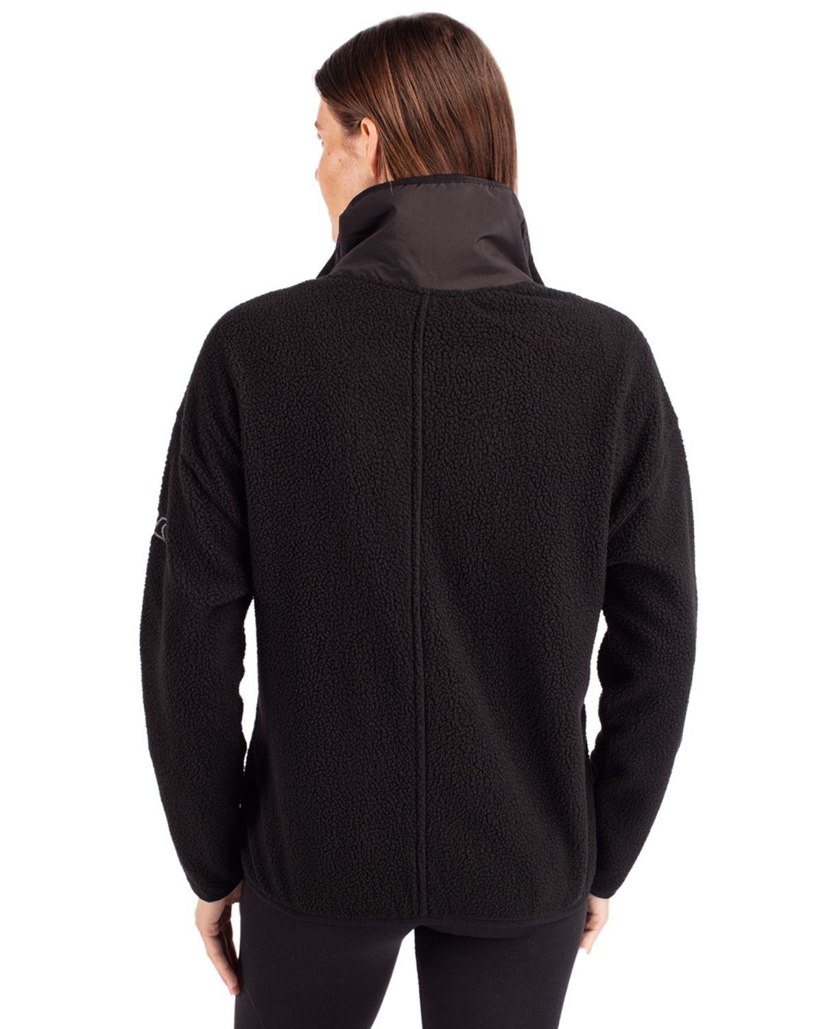 Cutter & Buck Cascade Epic Comfort Recycled Sherpa Fleece Womens Full Zip Jacket