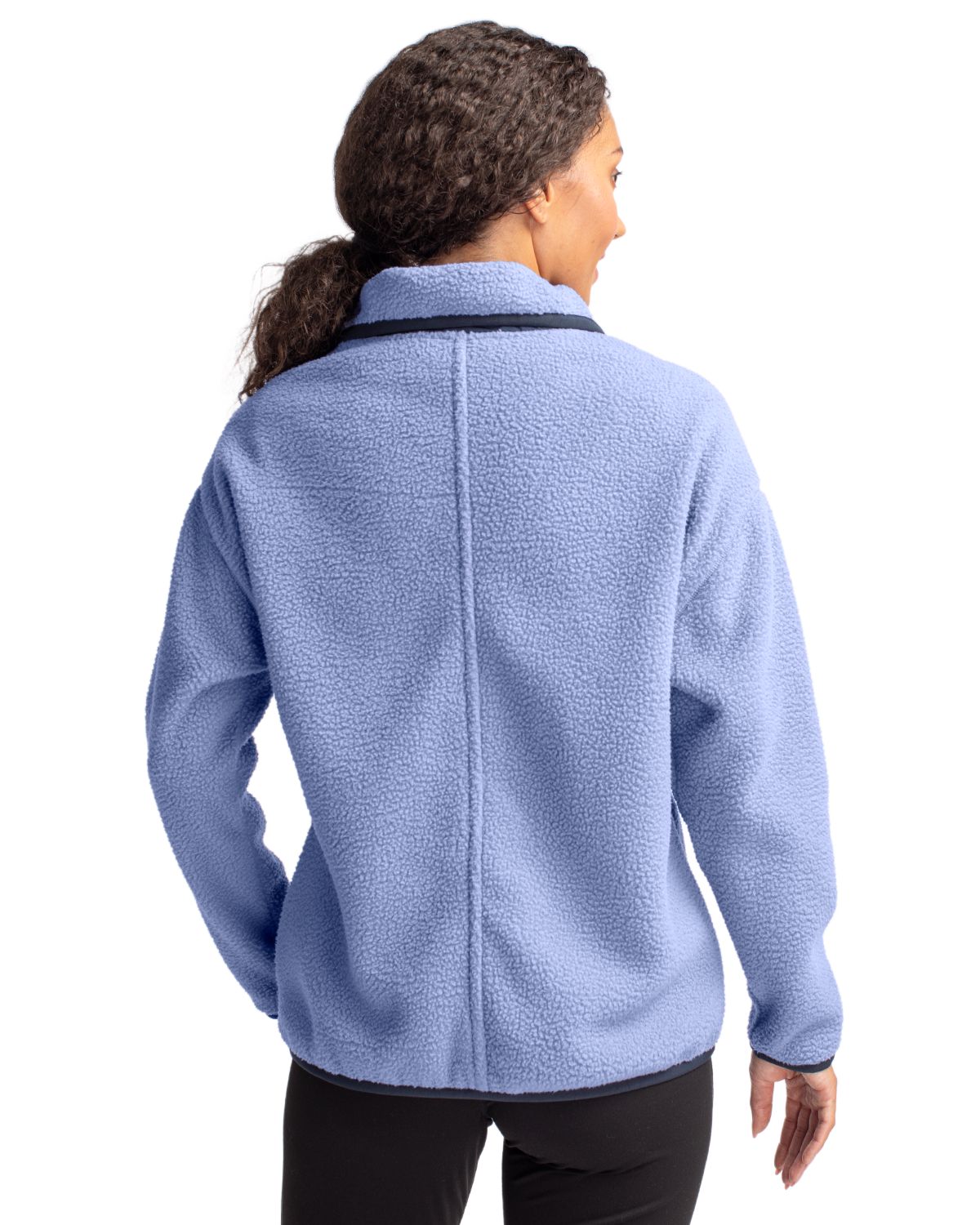 Cutter & Buck Cascade Epic Comfort Recycled Sherpa Fleece Womens Full Zip Jacket