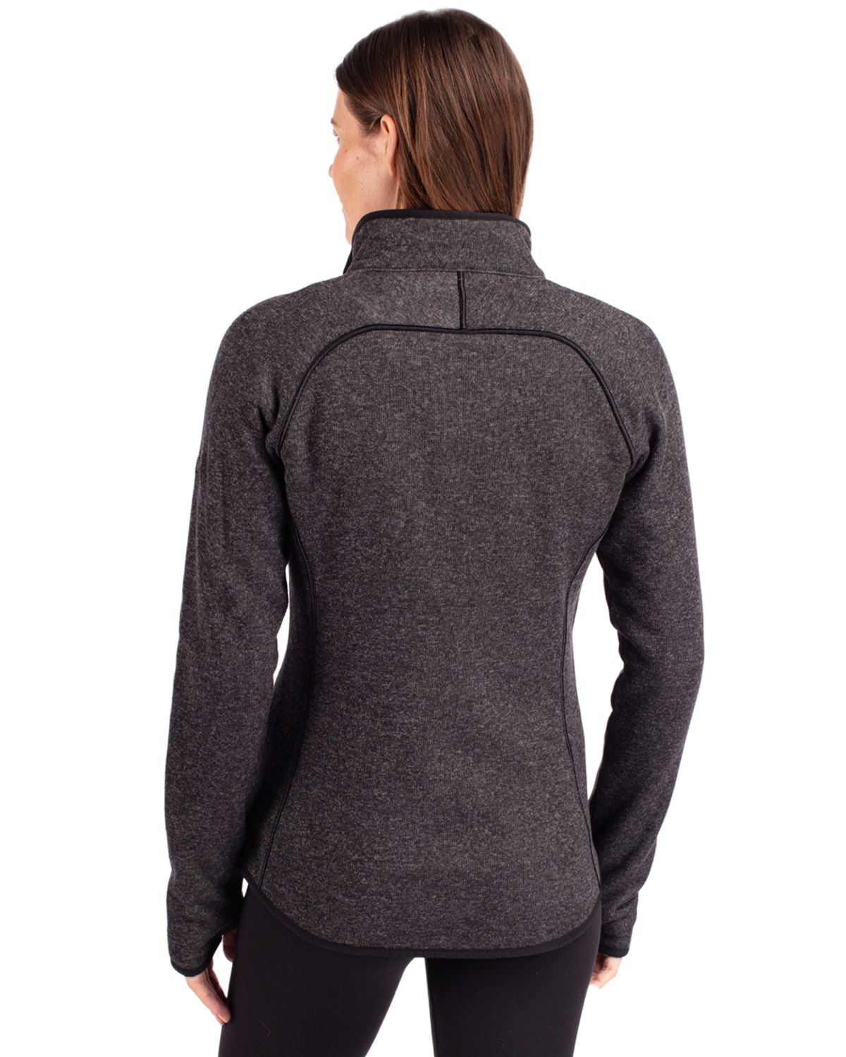 Cutter & Buck Mainsail Sweater-Knit Womens Full Zip Jacket