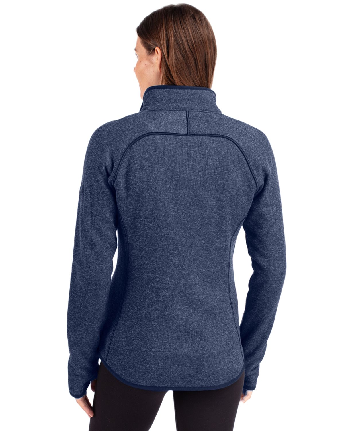 Cutter & Buck Mainsail Sweater-Knit Womens Full Zip Jacket