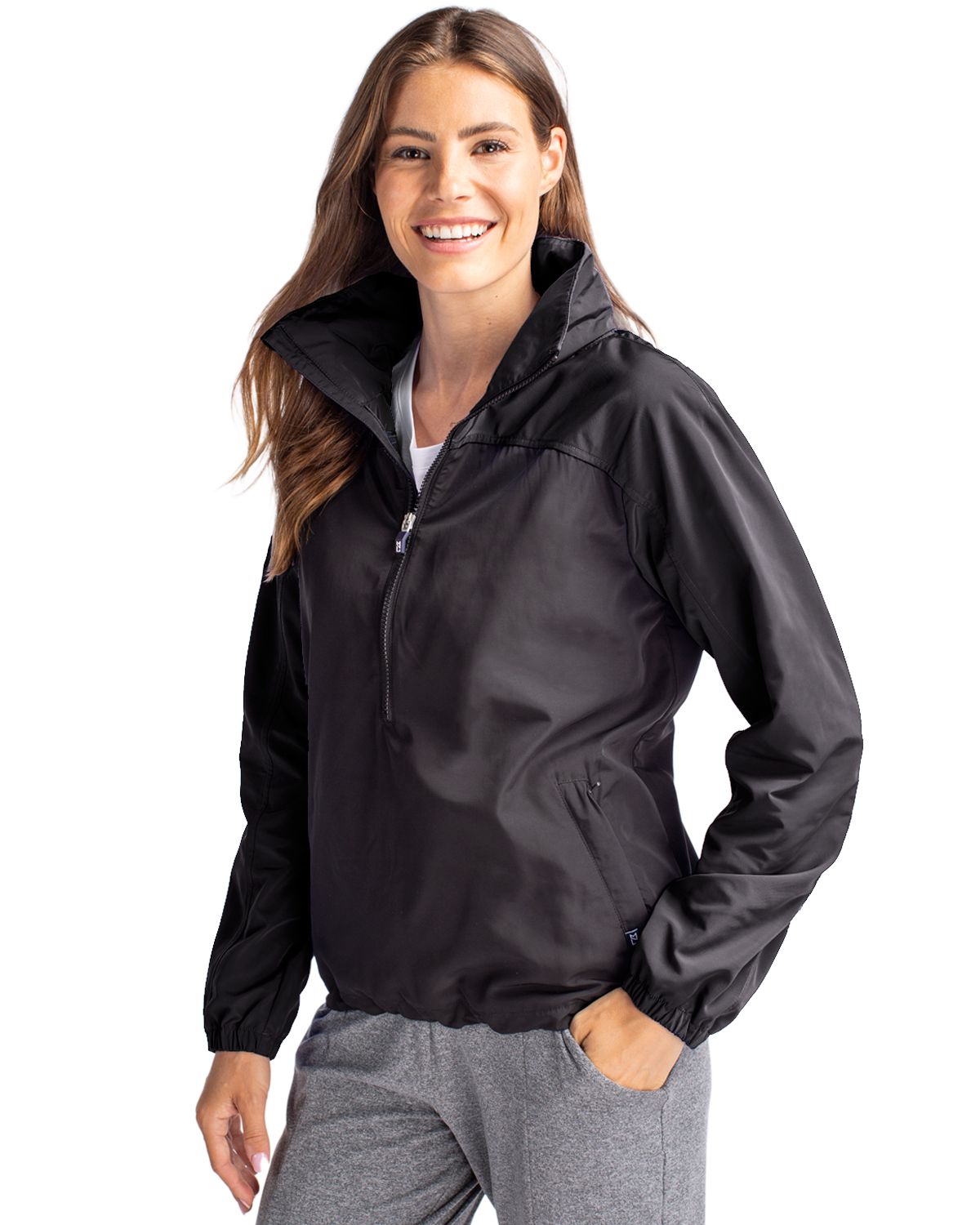 Cutter & Buck Charter Epic Versatility Recycled Womens Half Zip Anorak Jacket