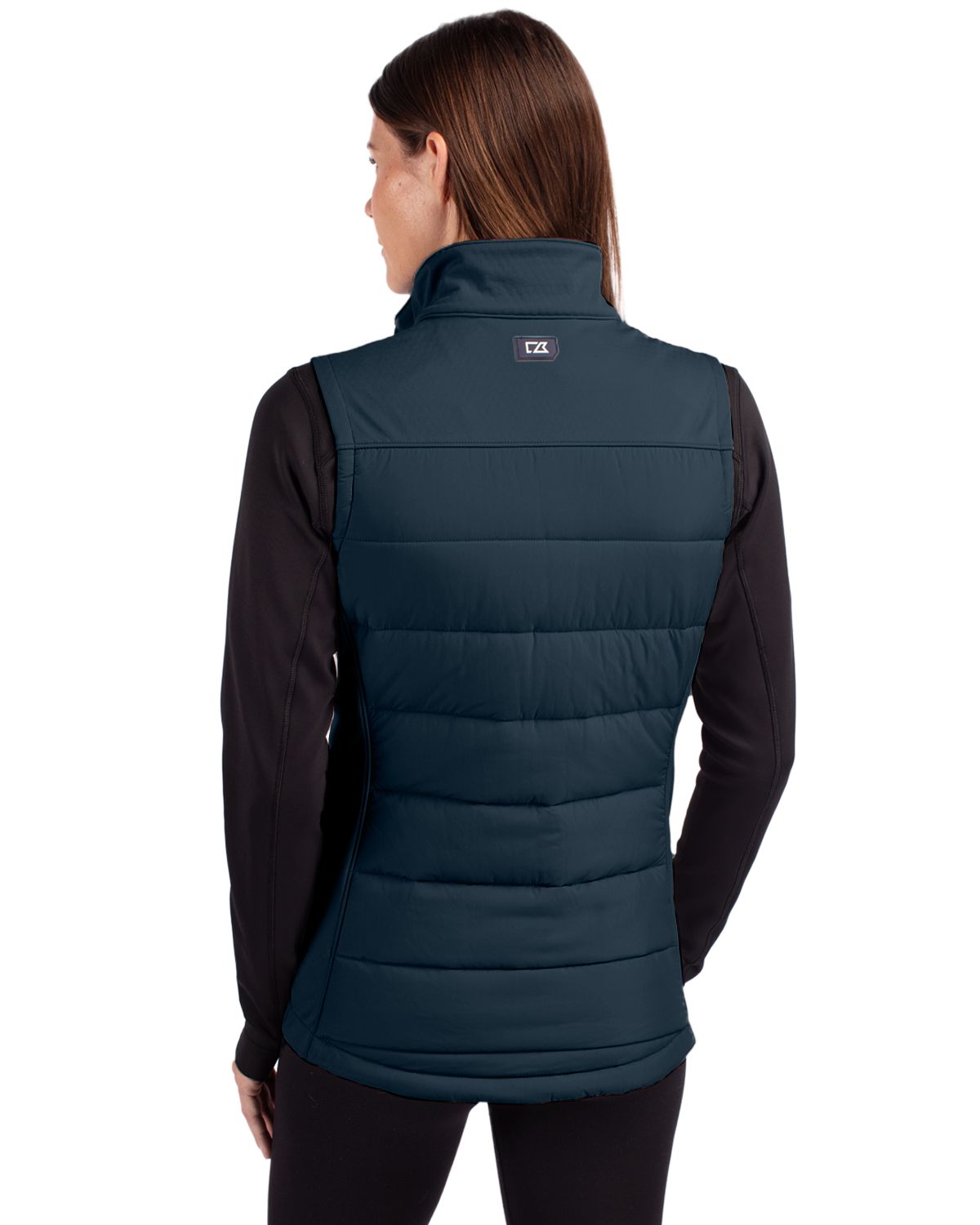 Cutter & Buck Evoke Epic Versatility Recycled Hybrid Softshell Womens Full Zip Vest