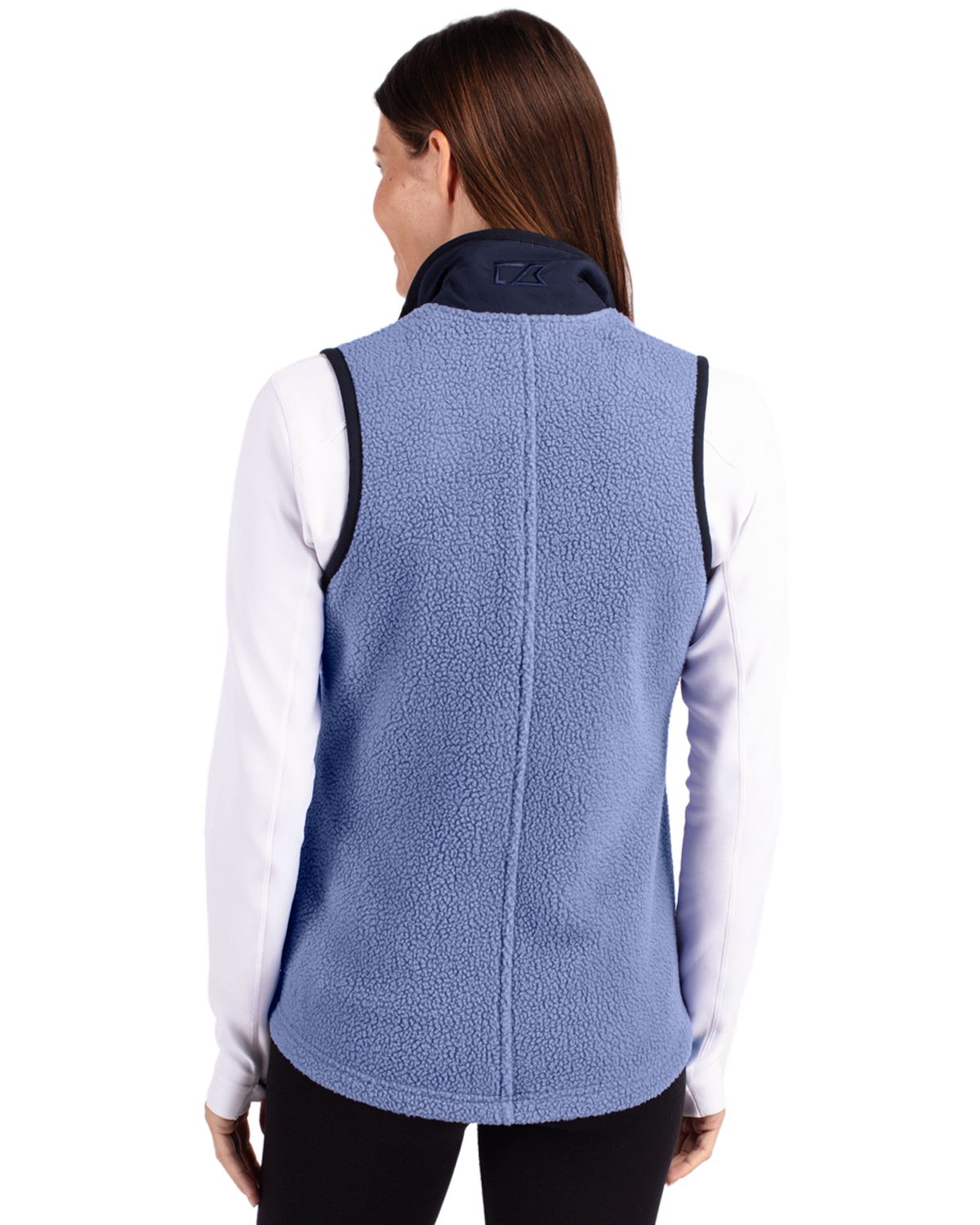 Cutter & Buck Cascade Epic Comfort Recycled Sherpa Fleece Womens Full Zip Vest