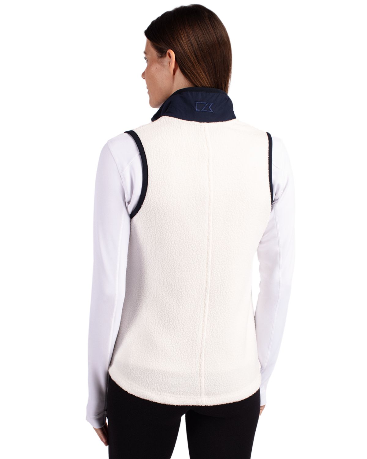 Cutter & Buck Cascade Epic Comfort Recycled Sherpa Fleece Womens Full Zip Vest