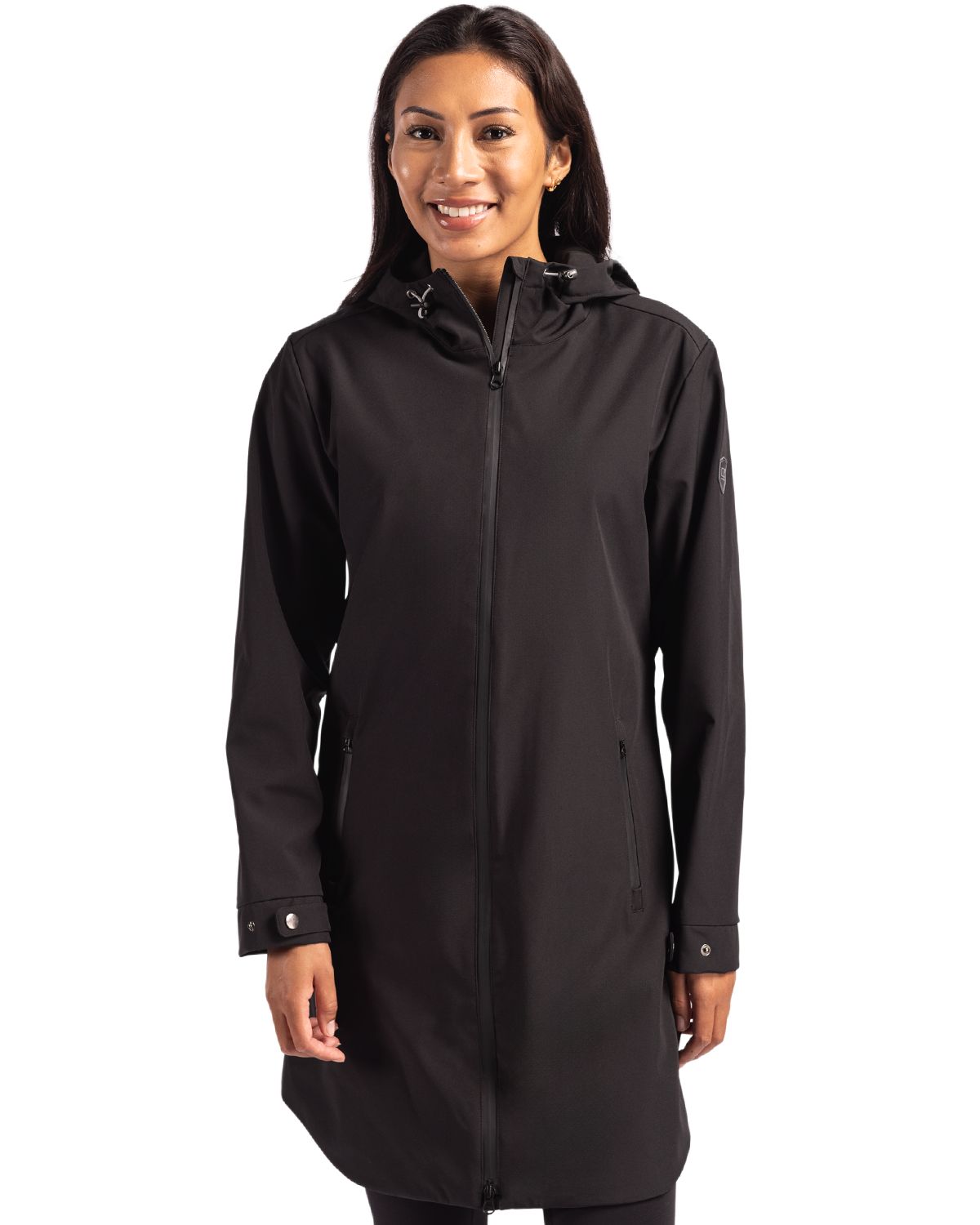 Cutter & Buck Camano Recycled Everyday Stretch Water Resistant Womens Full Zip Jacket