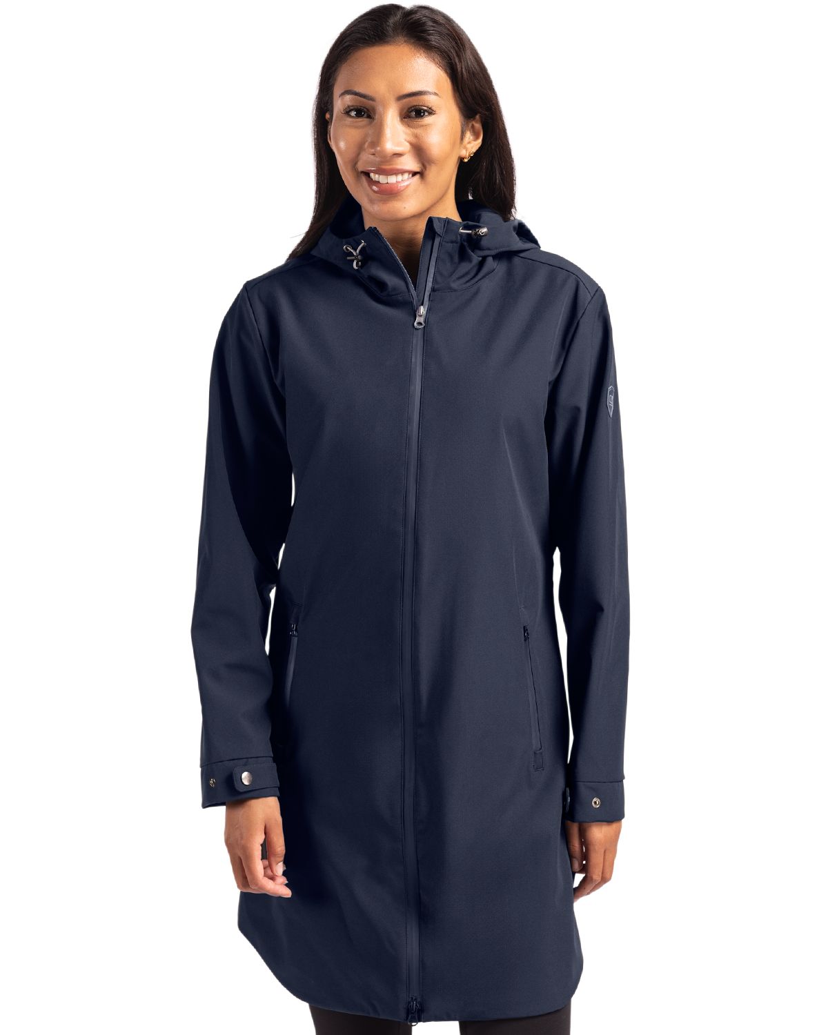 Cutter & Buck Camano Recycled Everyday Stretch Water Resistant Womens Full Zip Jacket
