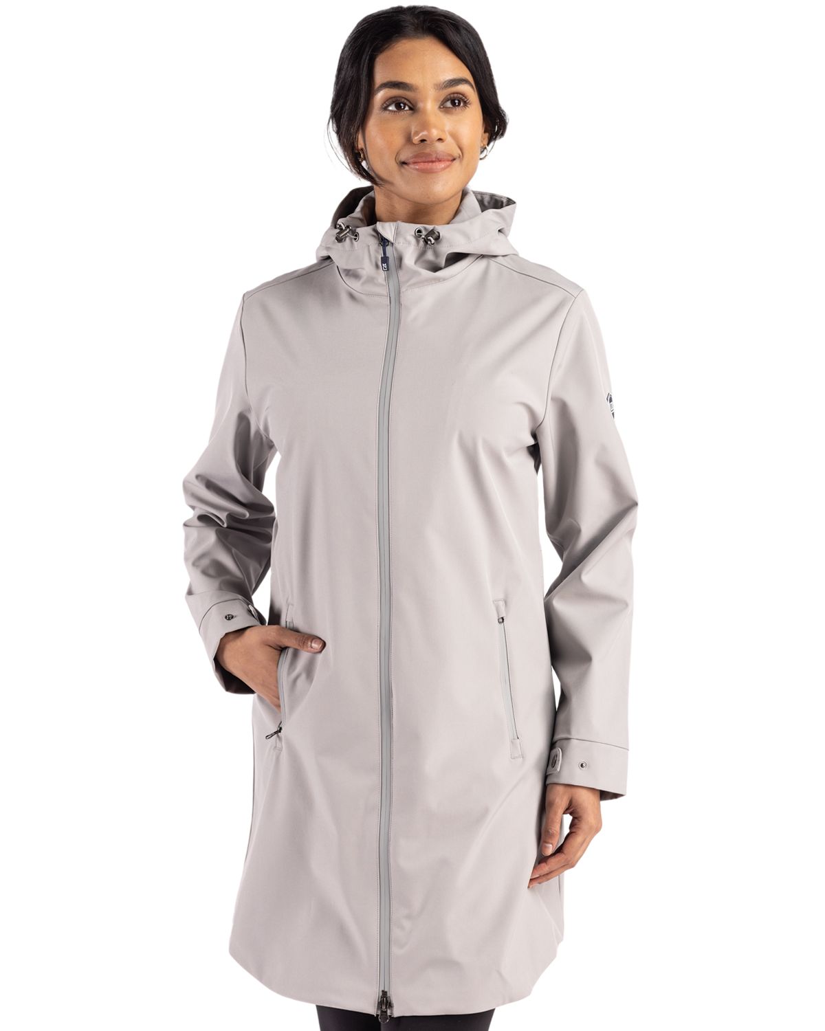 Cutter & Buck Camano Recycled Everyday Stretch Water Resistant Womens Full Zip Jacket