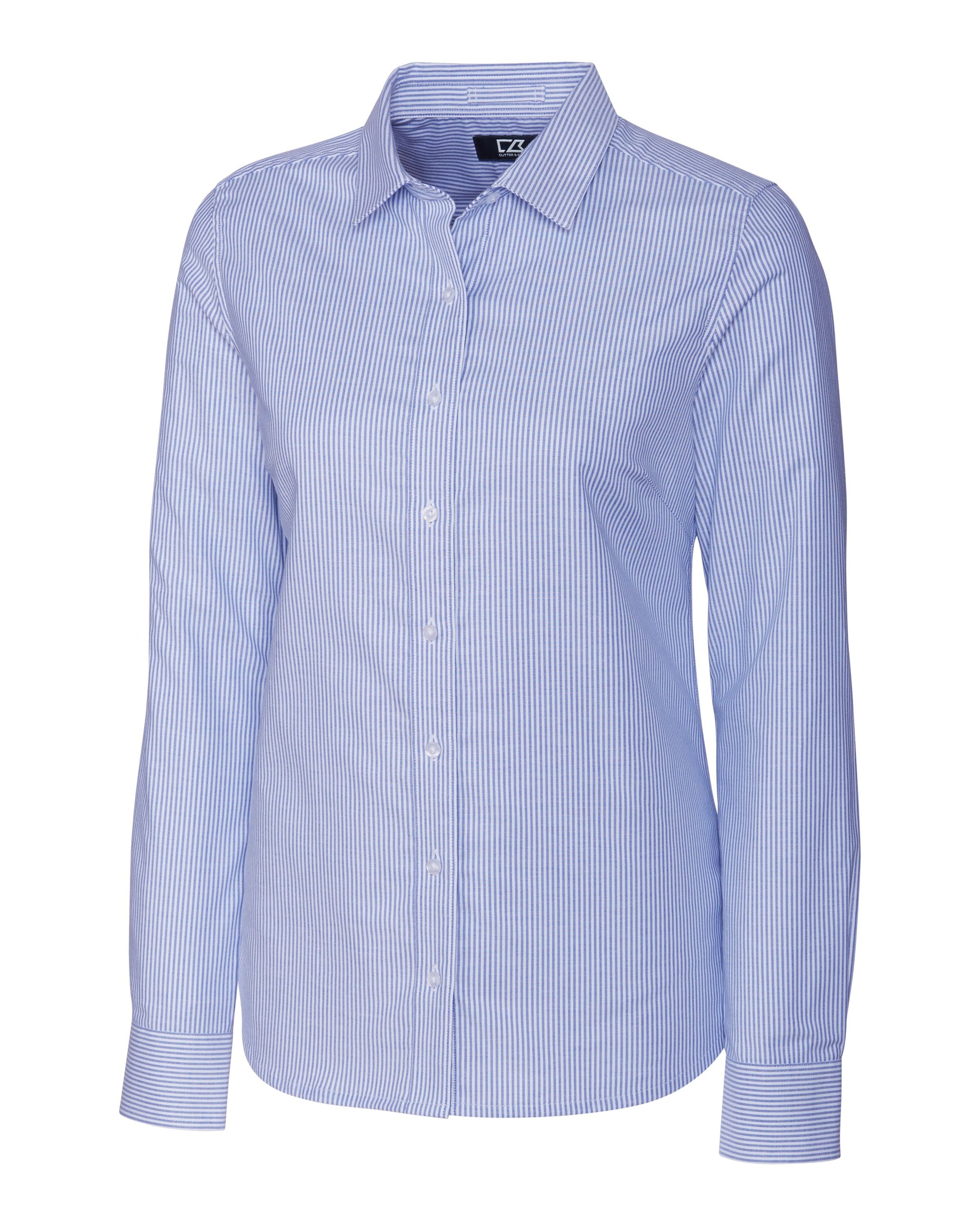 Cutter & Buck Easy Care Stretch Oxford Stripe L/S - Women's