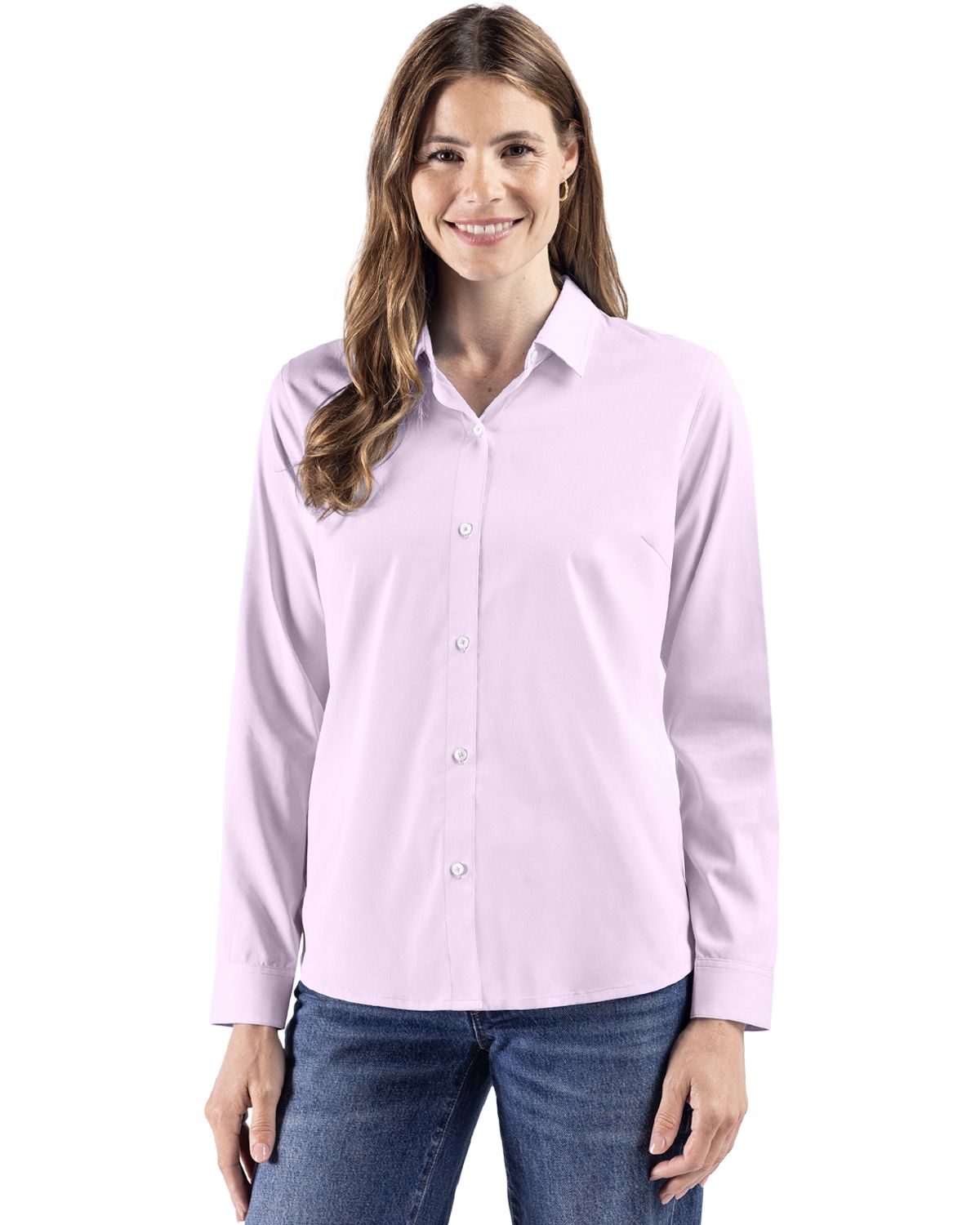 Cutter & Buck Skyline Eco End on End Button Down Shirt - Women's