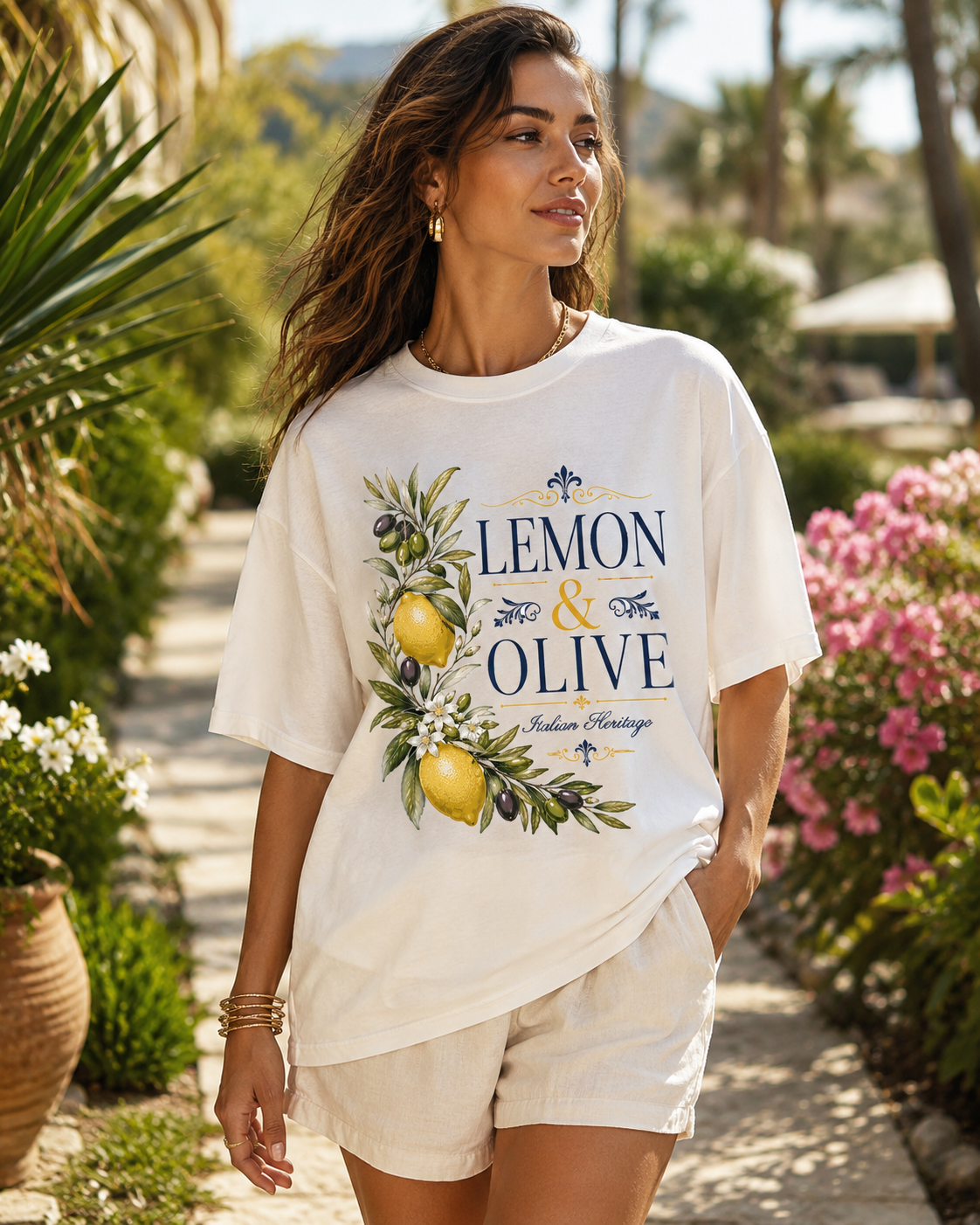 Lemon & Olive – Italian Heritage | Premium Graphic Tee