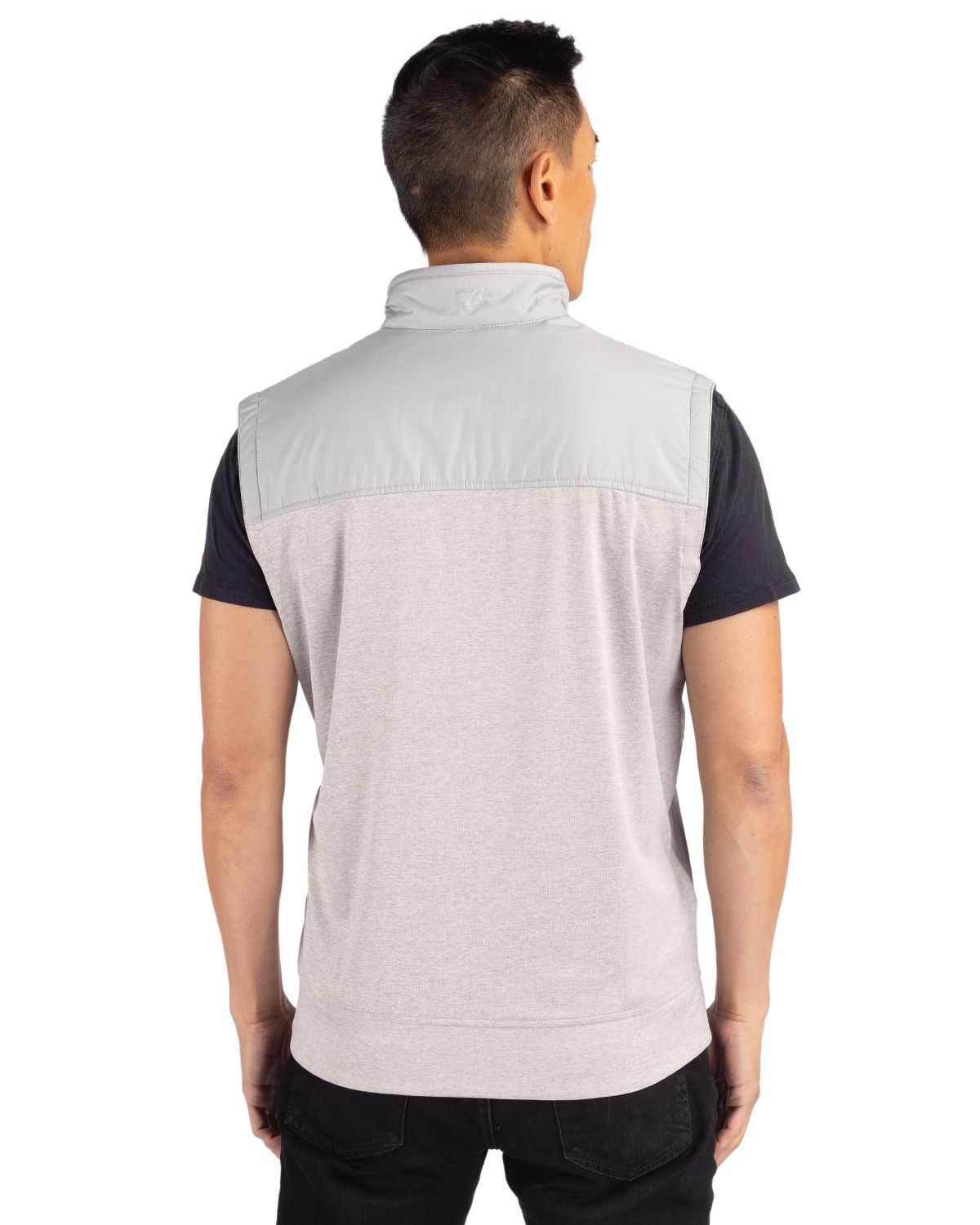 Cutter & Buck Stealth Recycled Hybrid Quilted Mens Windbreaker Vest