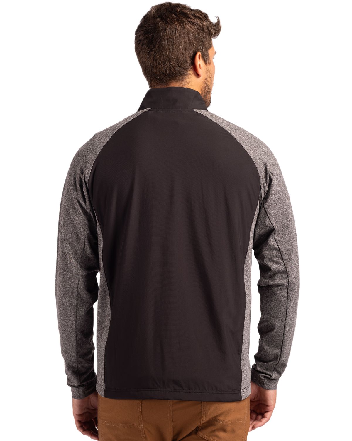 Cutter & Buck Adapt Recycled Soft Knit Stretch Mens Big & Tall Hybrid Full Zip Jacket