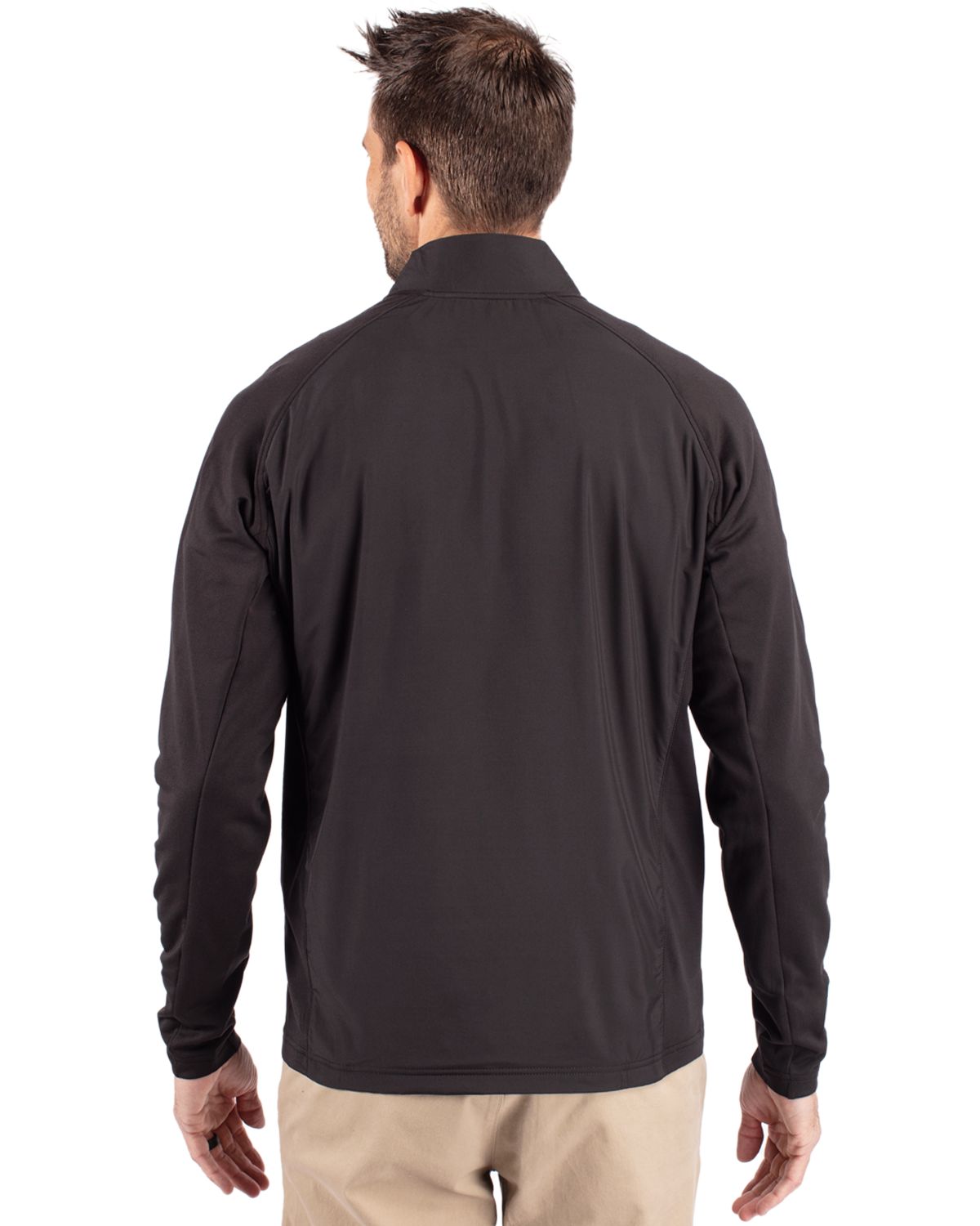 Cutter & Buck Adapt Recycled Soft Knit Stretch Mens Big & Tall Hybrid Full Zip Jacket