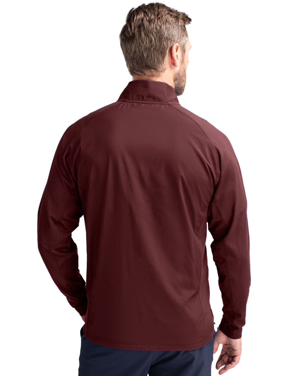 Cutter & Buck Adapt Recycled Soft Knit Stretch Mens Hybrid Full Zip Jacket