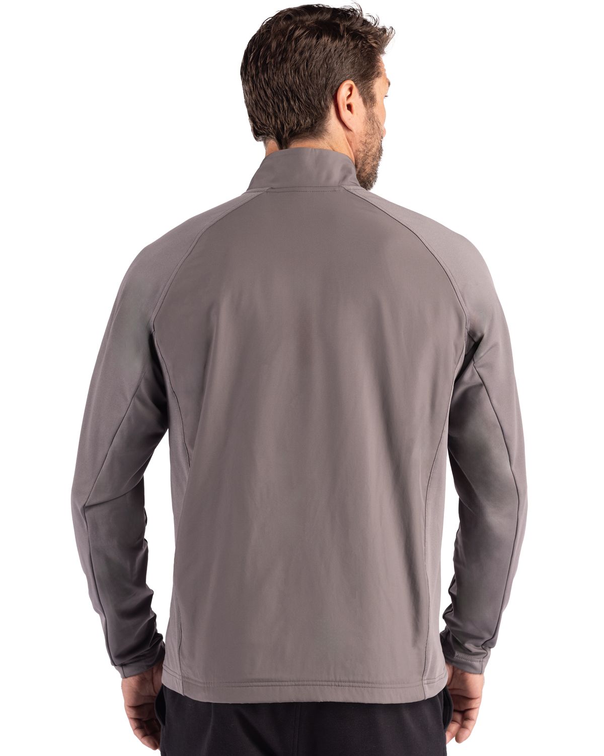 Cutter & Buck Adapt Recycled Soft Knit Stretch Mens Hybrid Full Zip Jacket