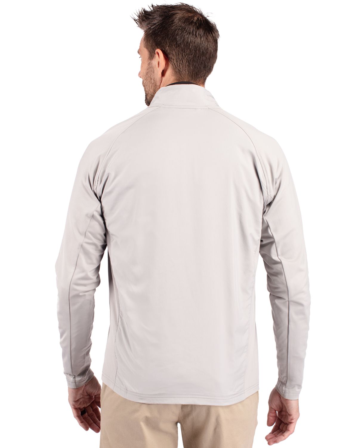 Cutter & Buck Adapt Recycled Soft Knit Stretch Mens Hybrid Full Zip Jacket