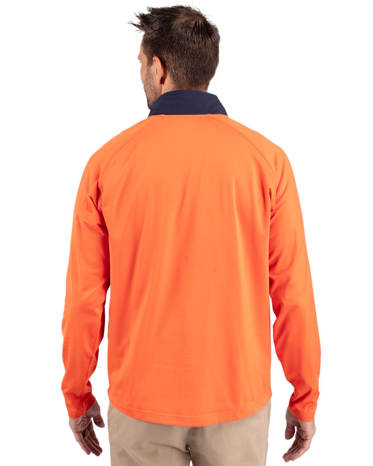 Cutter & Buck Adapt Recycled Soft Knit Stretch Mens Hybrid Quarter Zip Pullover