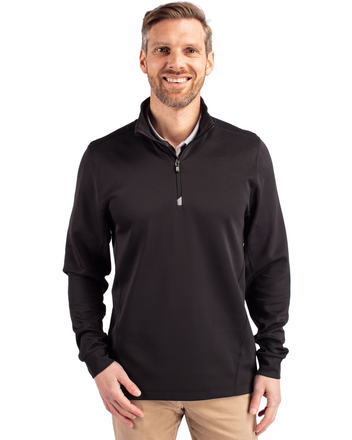 Cutter & Buck Traverse Recycled Stretch Mens Big & Tall Quarter Zip